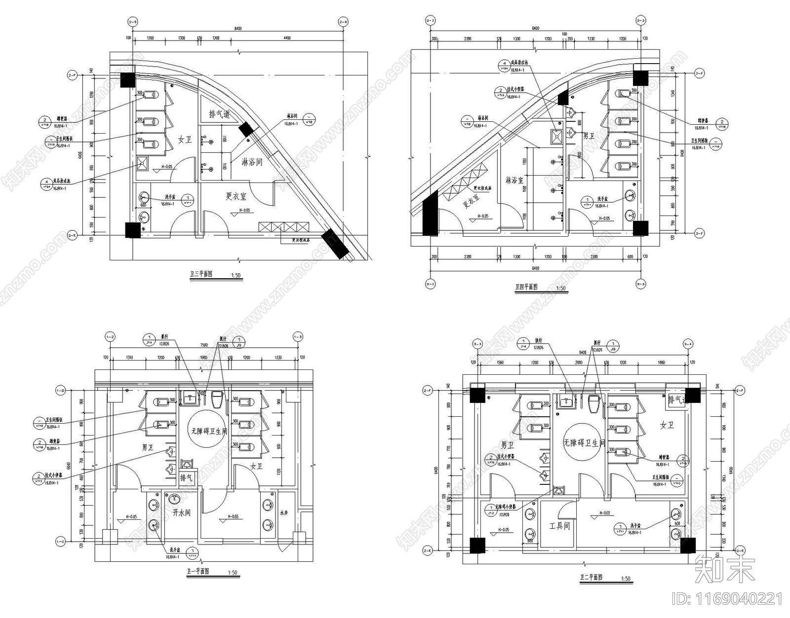 现代学校建筑施工图下载【ID:1169040221】