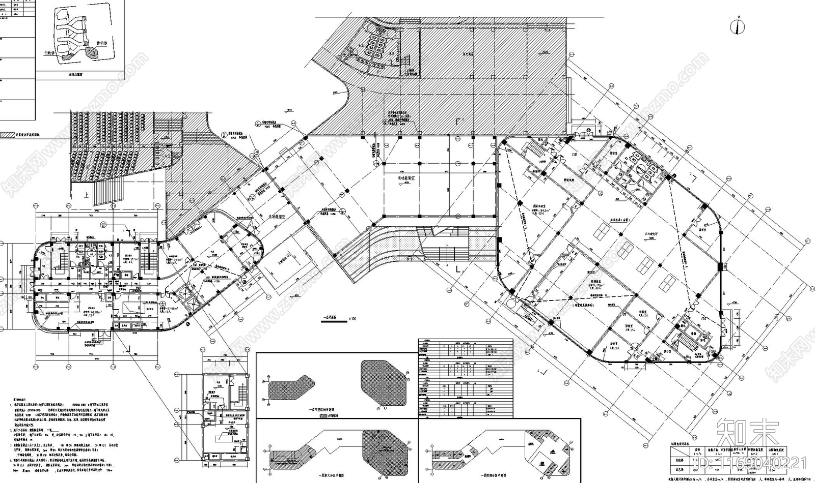 现代学校建筑施工图下载【ID:1169040221】