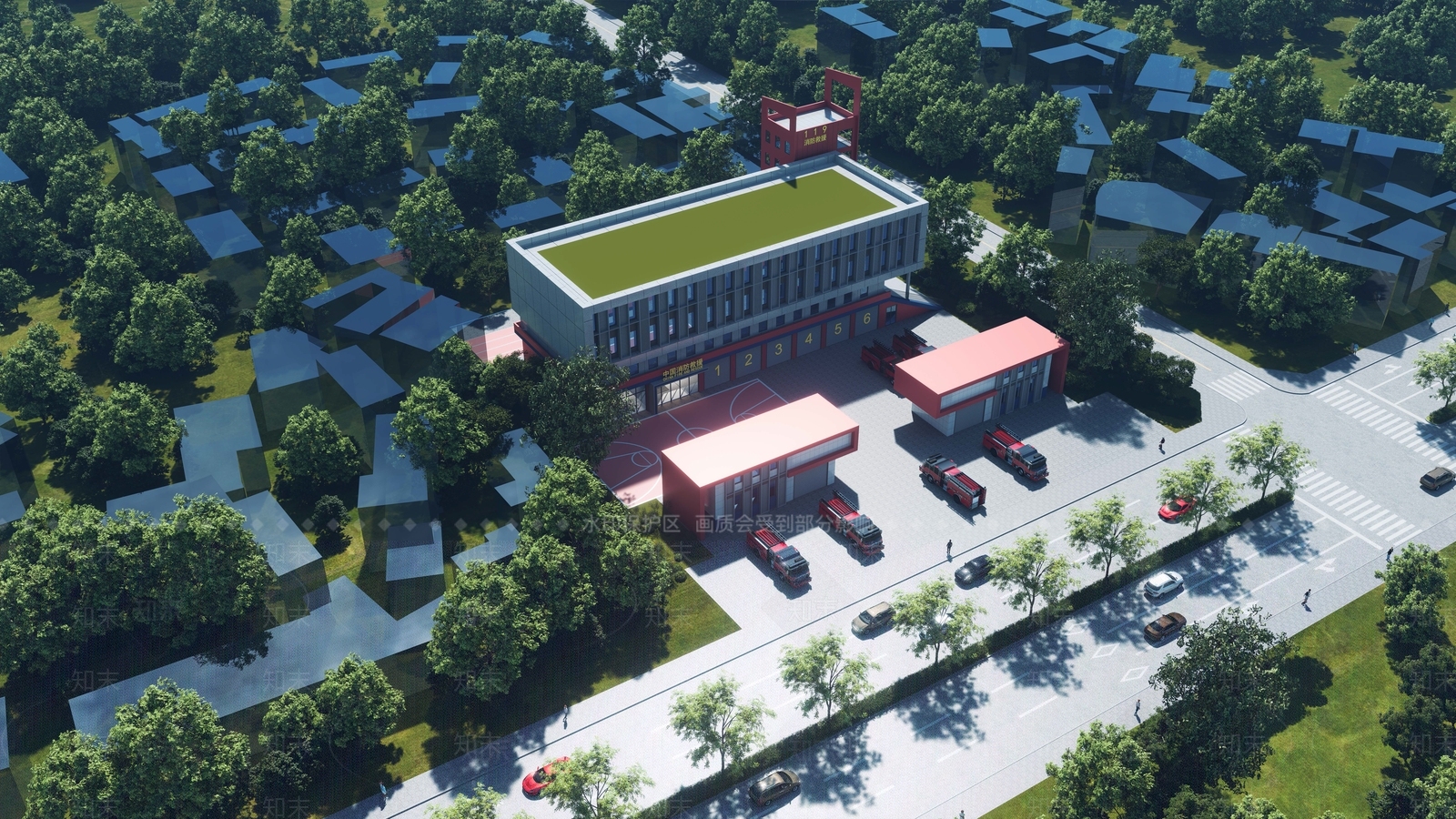 现代办公楼SU模型下载【ID:1169061278】