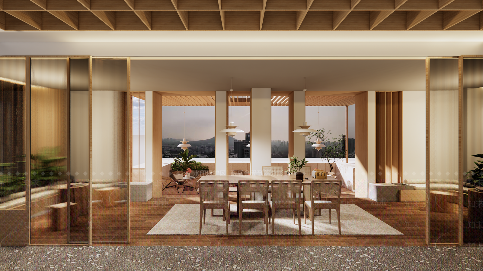 现代茶餐厅SU模型下载【ID:1169074750】