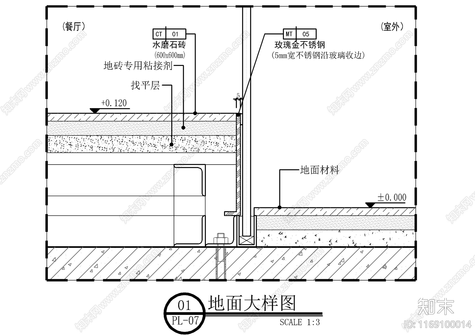 现代地面节点施工图下载【ID:1169100014】