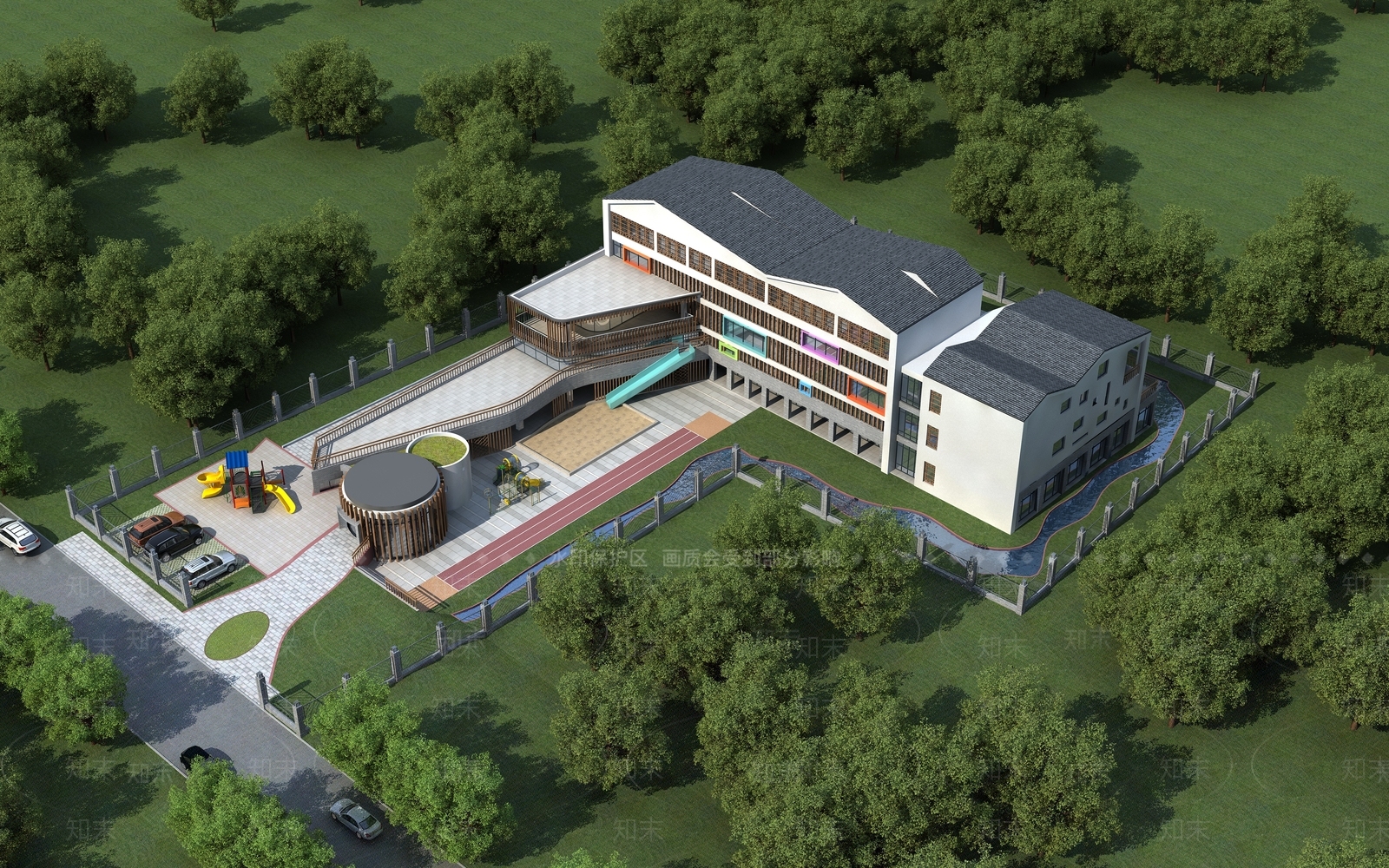 现代新中式其他文体建筑3D模型下载【ID:1169109827】