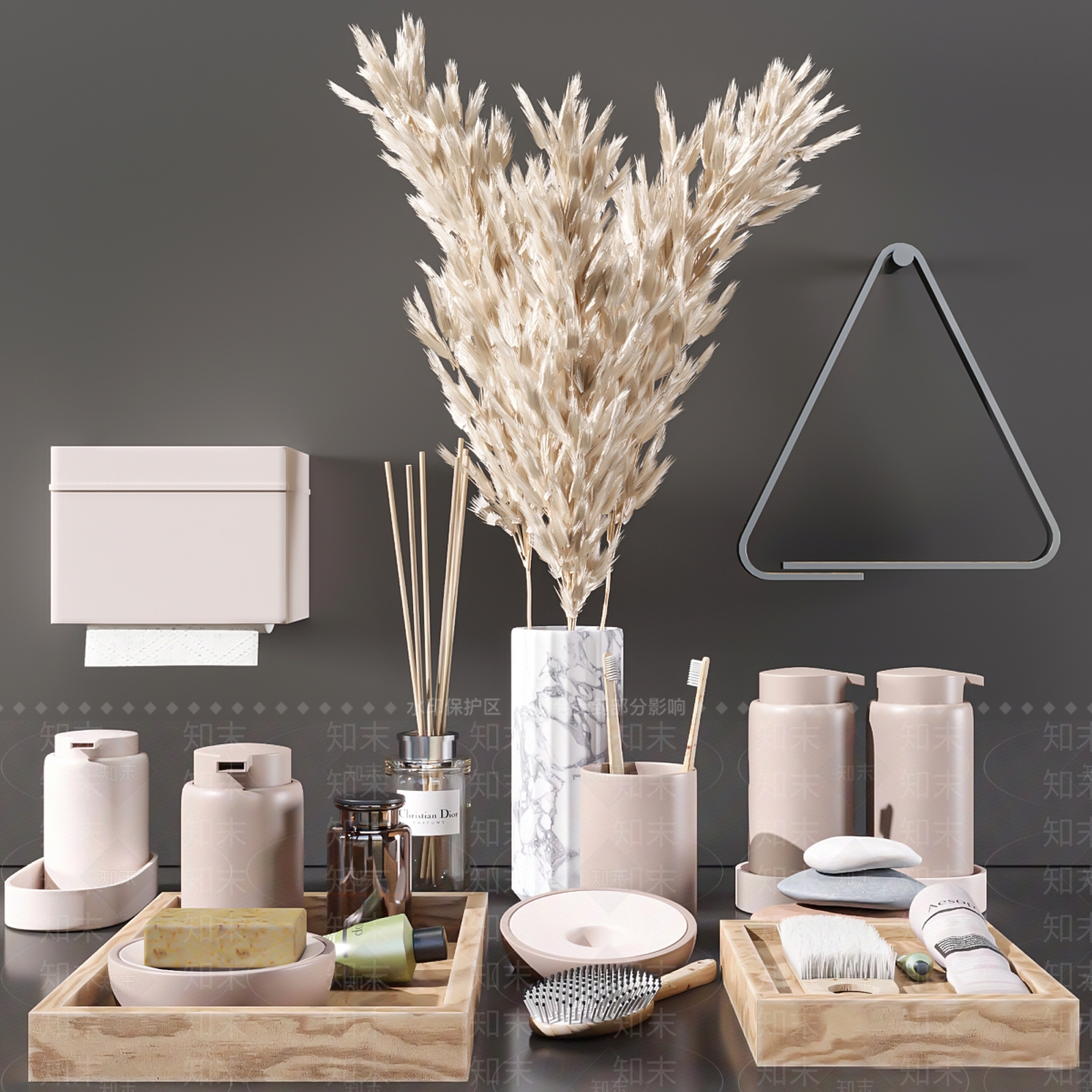 洗浴用品3D模型下载【ID:1169123451】