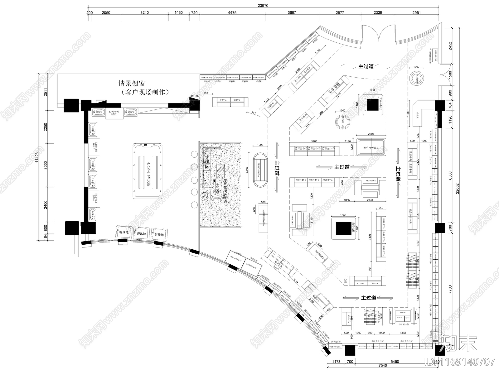 18套母婴专卖店奶粉店母婴坊CAD施工图施工图下载【ID:1169140707】