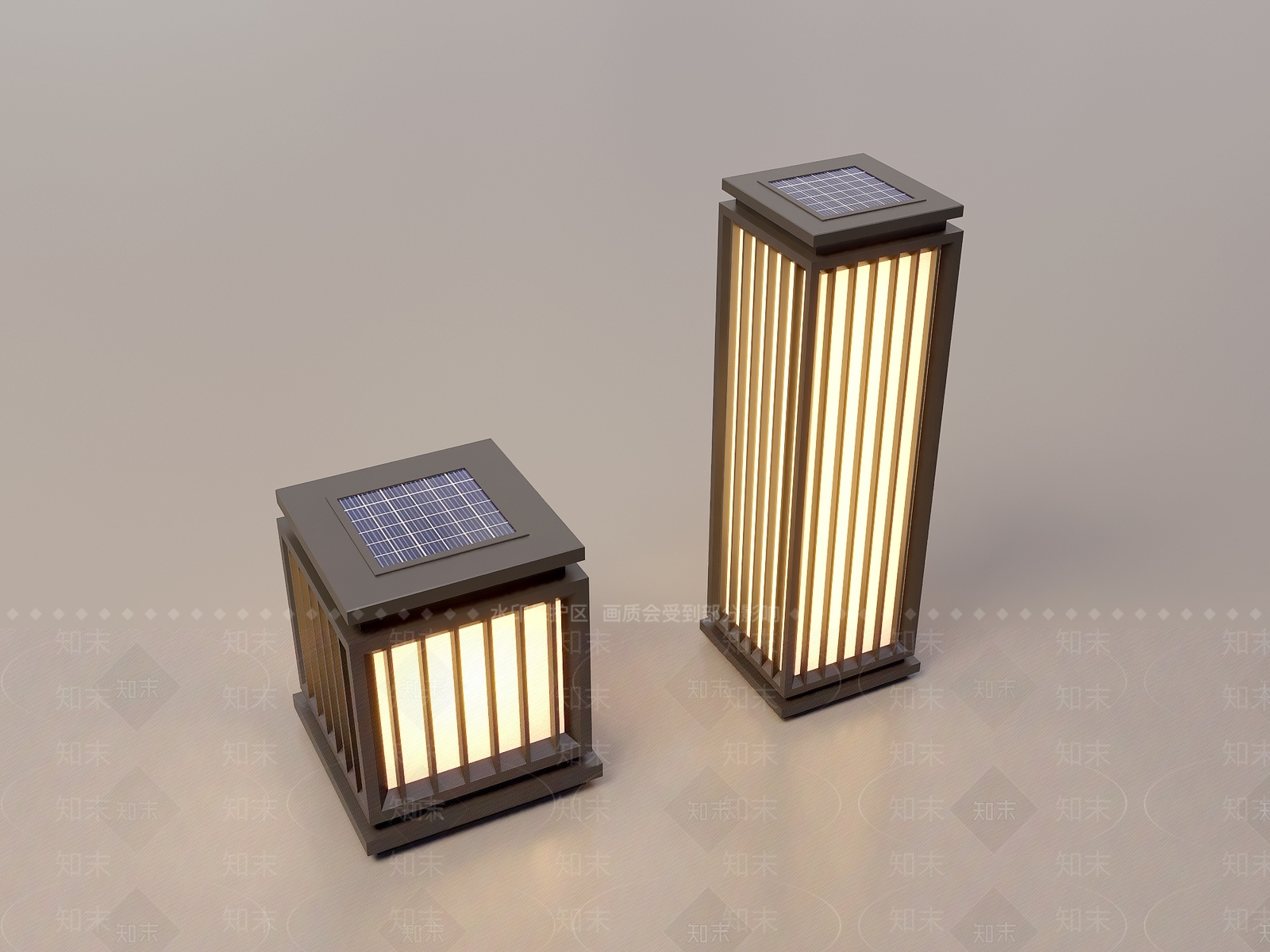 新中式现代其他户外灯3D模型下载【ID:1169131797】