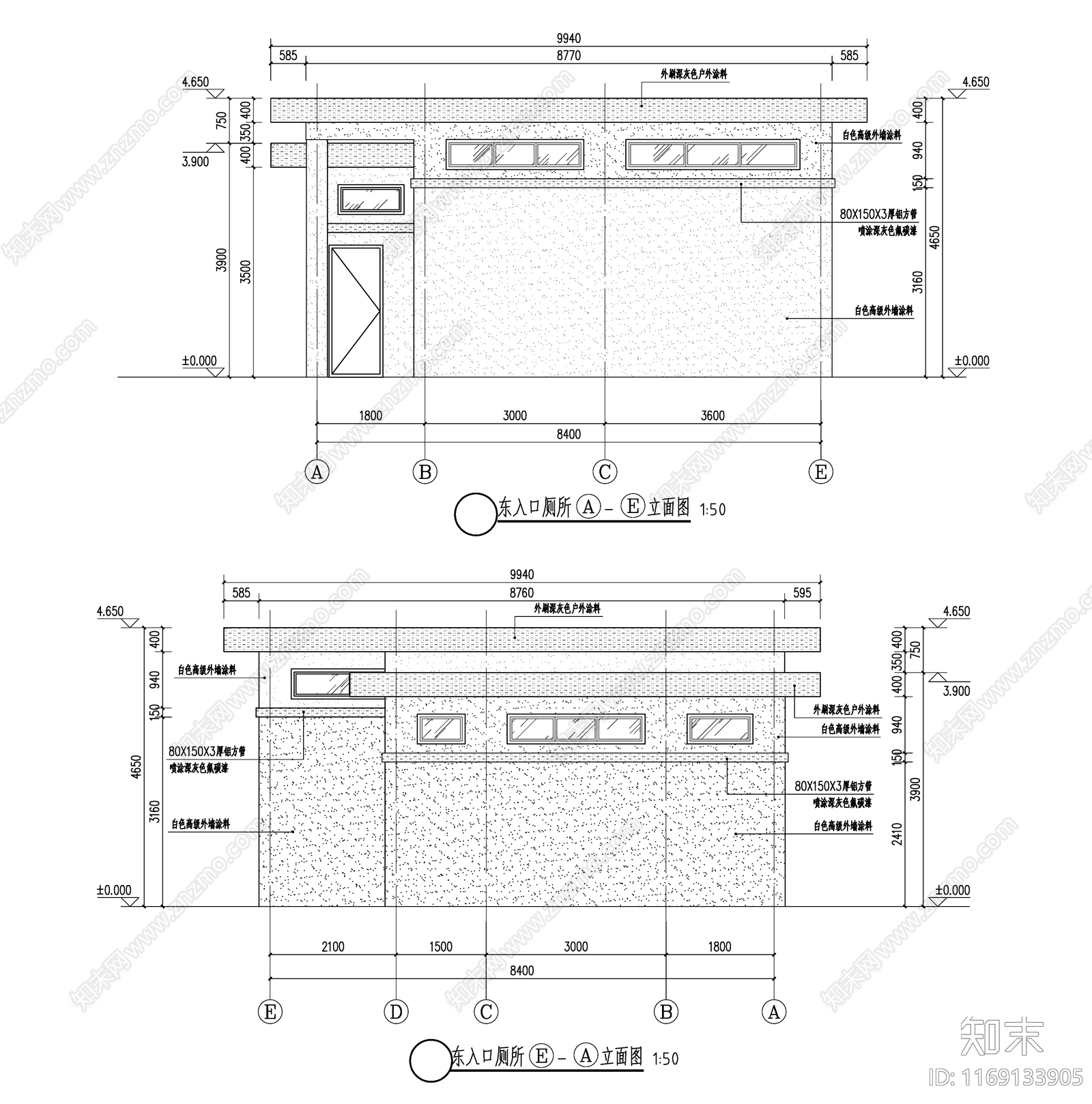 现代公厕cad施工图下载【ID:1169133905】