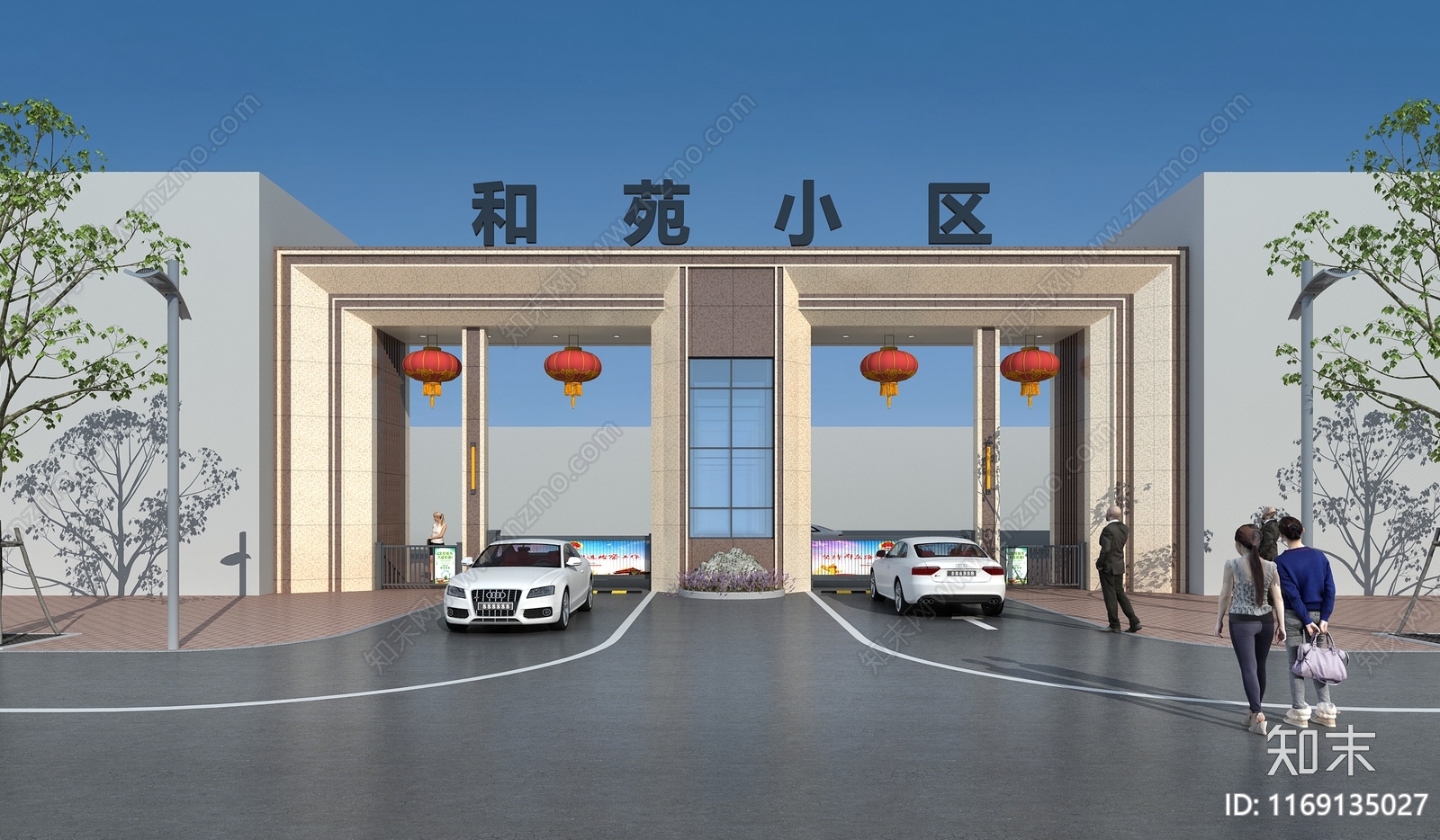 现代简欧其他建筑外观3D模型下载【ID:1169135027】