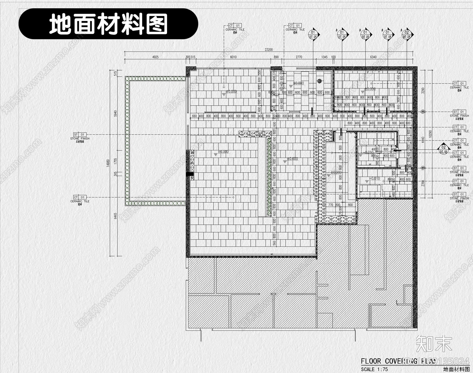 现代中餐厅cad施工图下载【ID:1169135024】