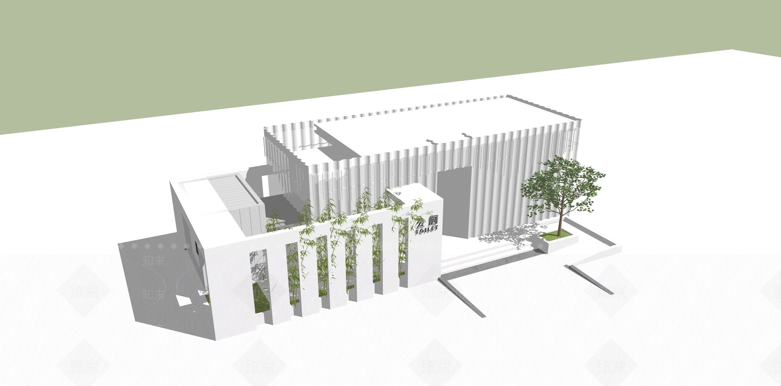 现代小公建SU模型下载【ID:1169135444】