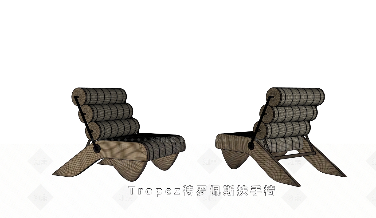 现代意式躺椅SU模型下载【ID:1169145174】