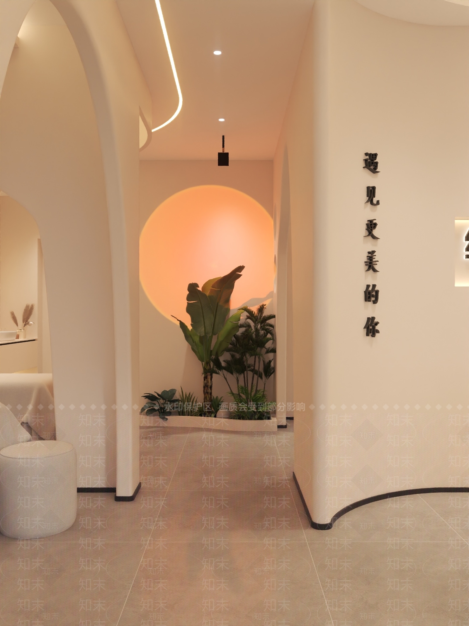 现代奶油其他娱乐空间3D模型下载【ID:1169146866】