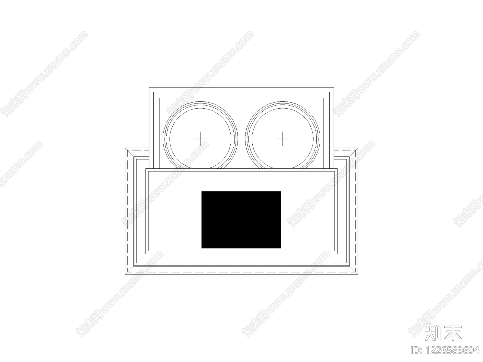 厨房设施cad施工图下载【ID:1226583694】