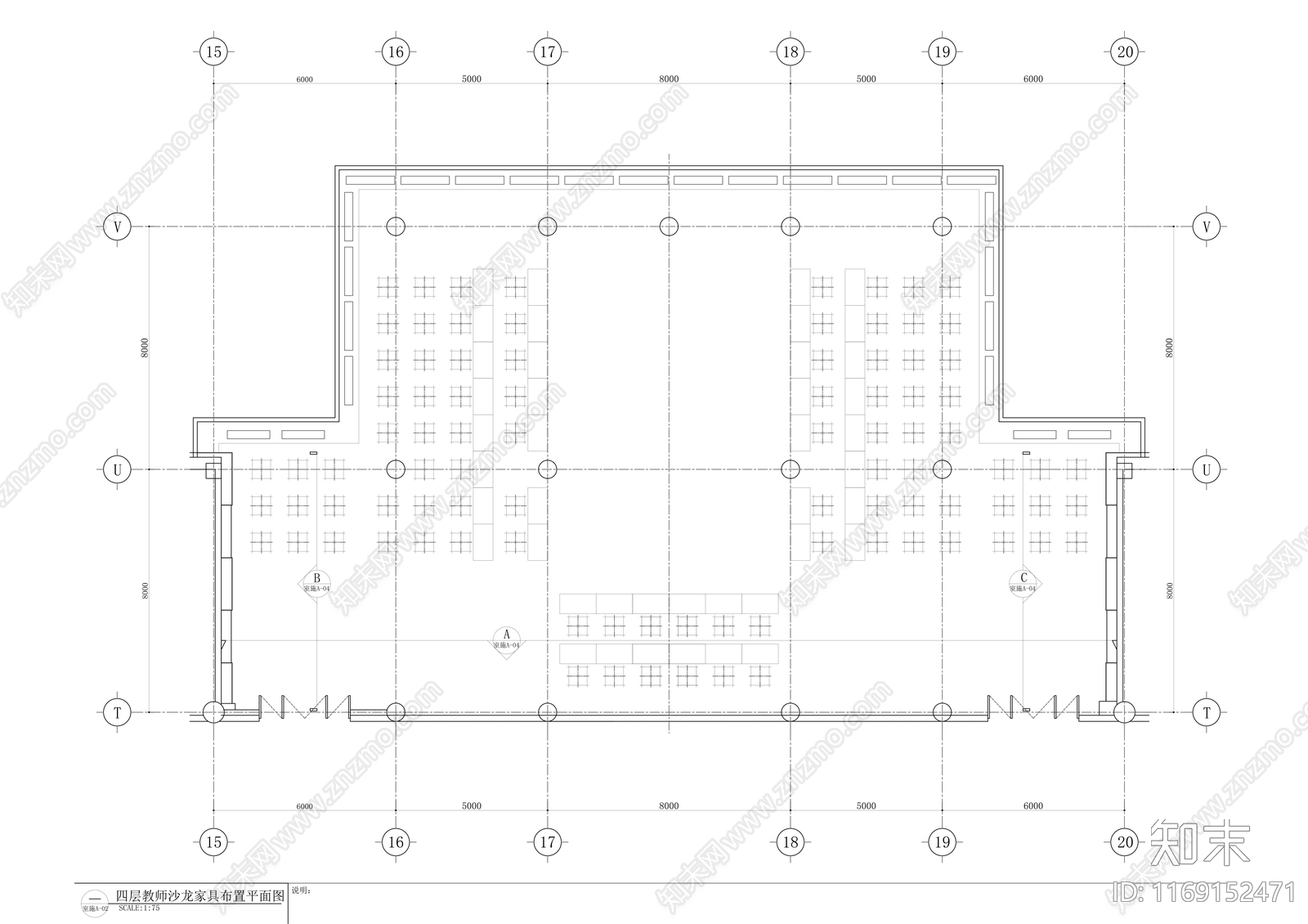 现代其他教育空间cad施工图下载【ID:1169152471】