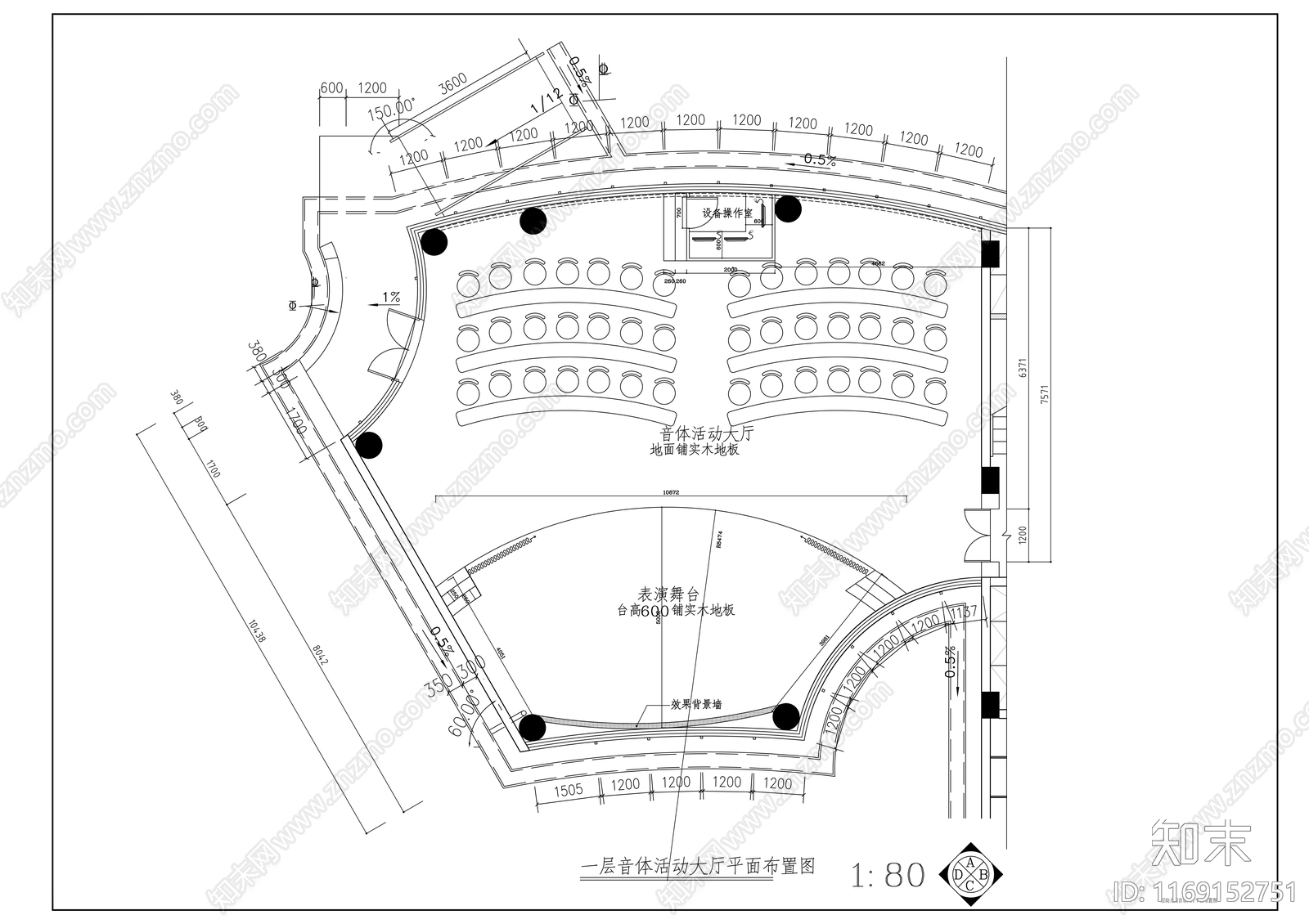 现代幼儿园cad施工图下载【ID:1169152751】
