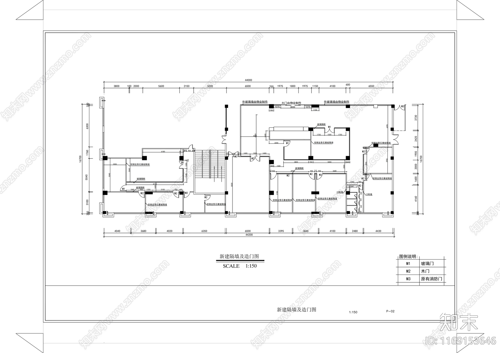 现代培训中心cad施工图下载【ID:1169153646】