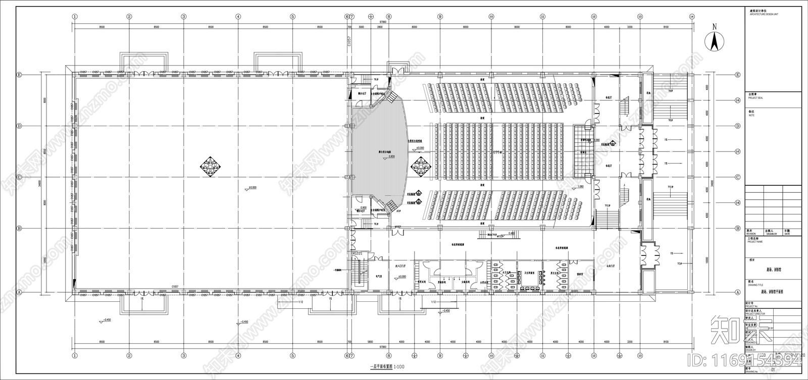 现代其他教育空间cad施工图下载【ID:1169154394】