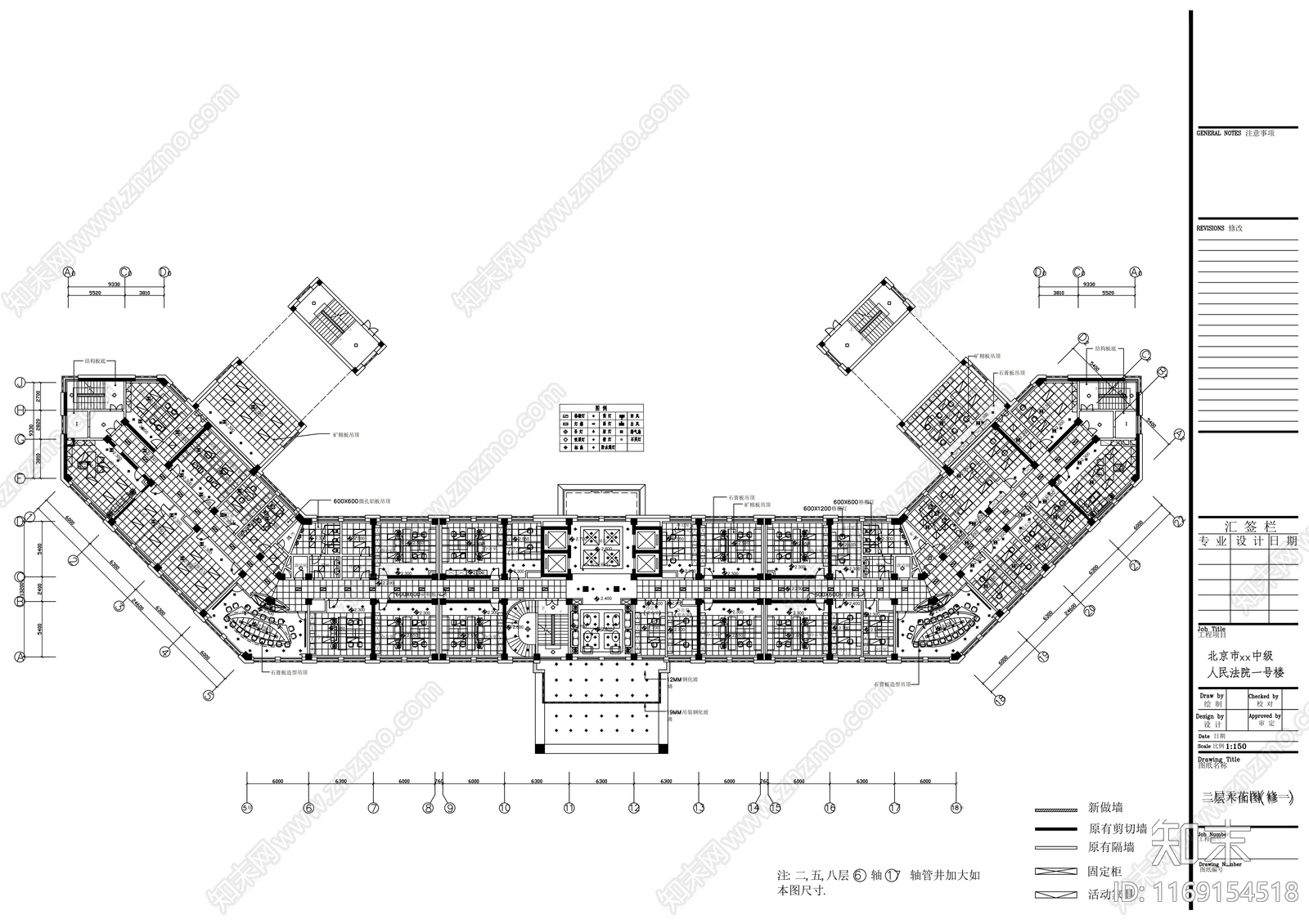 现代办公室cad施工图下载【ID:1169154518】