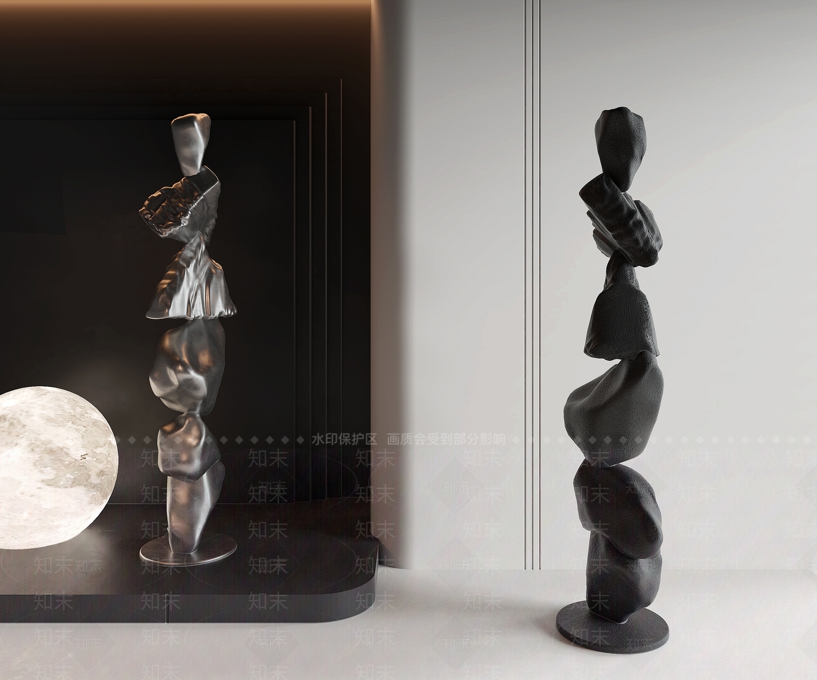 现代落地摆件3D模型精品下载_3dmax模型_知末网