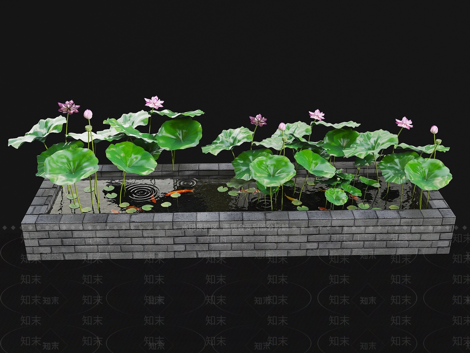 现代新中式水景SU模型下载【ID:1169157999】