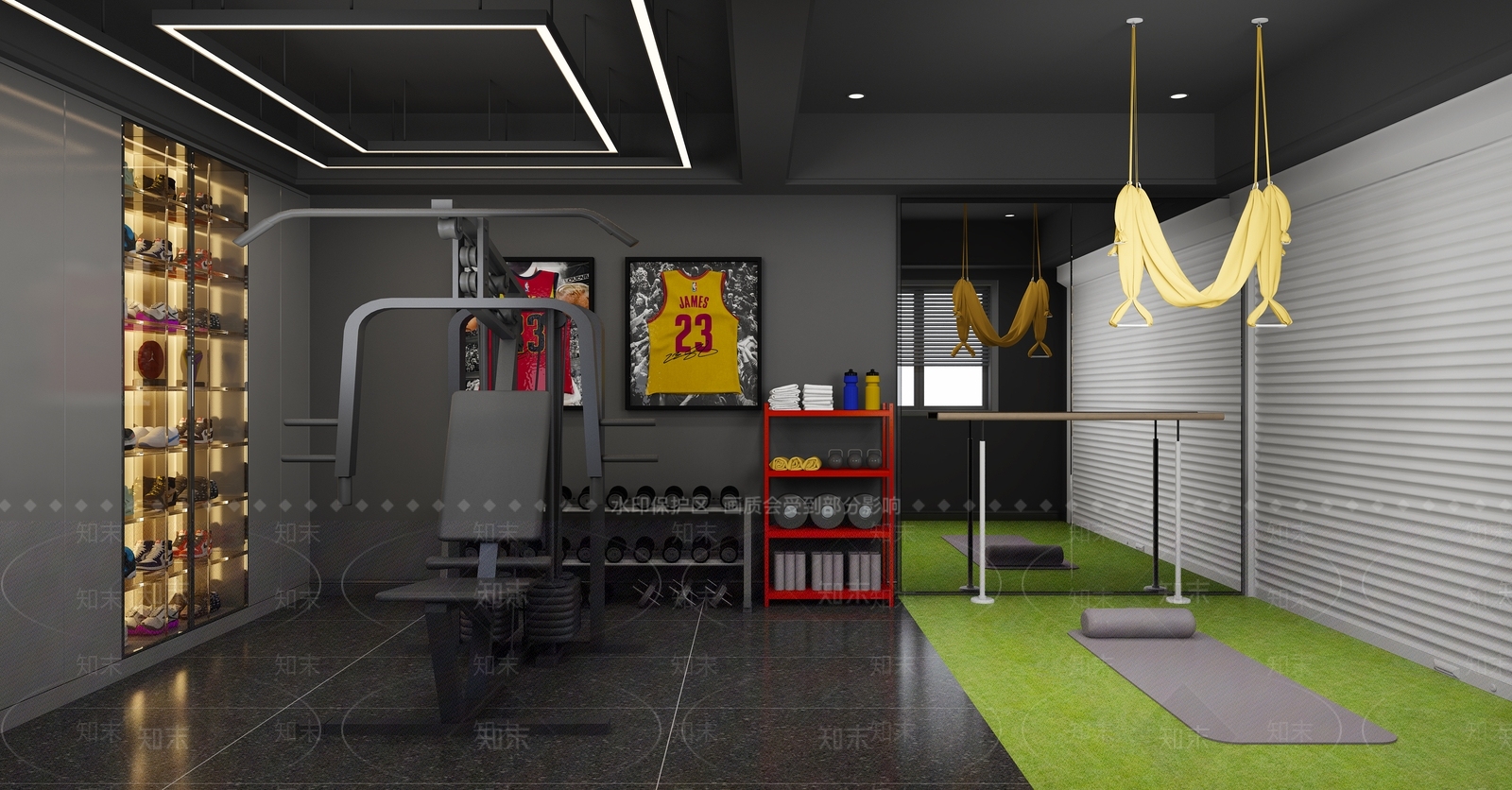 健身房3D模型下载【ID:1169158757】