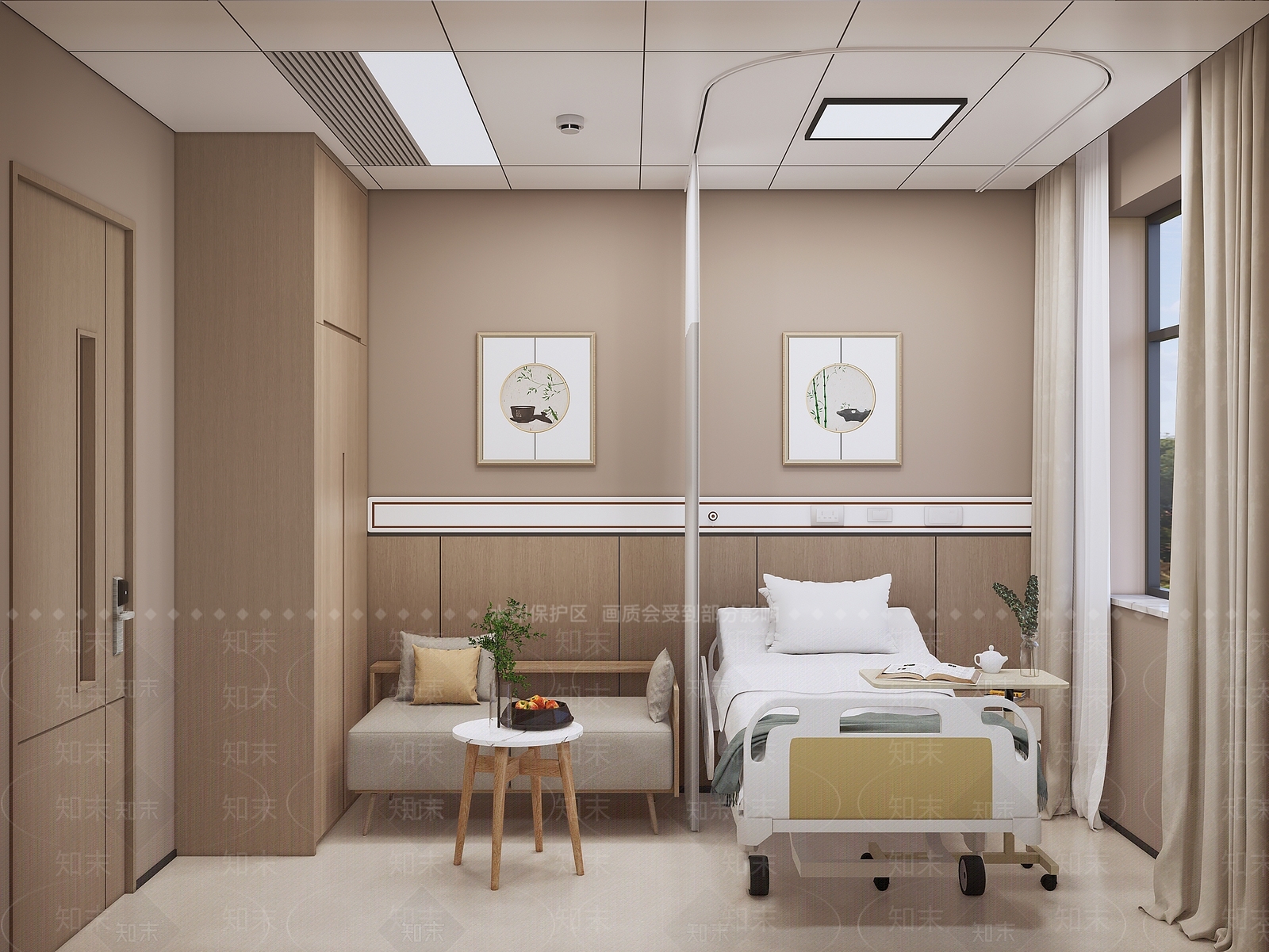 现代医院SU模型下载【ID:1169160447】