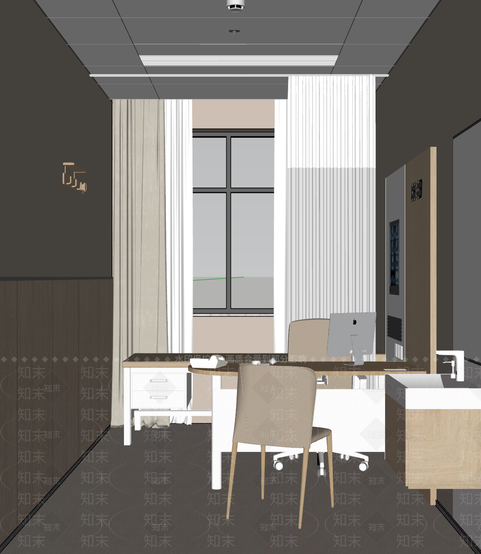 现代医院SU模型下载【ID:1169162422】