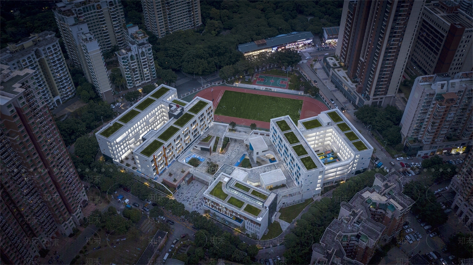 现代学校建筑SU模型下载【ID:1169165704】