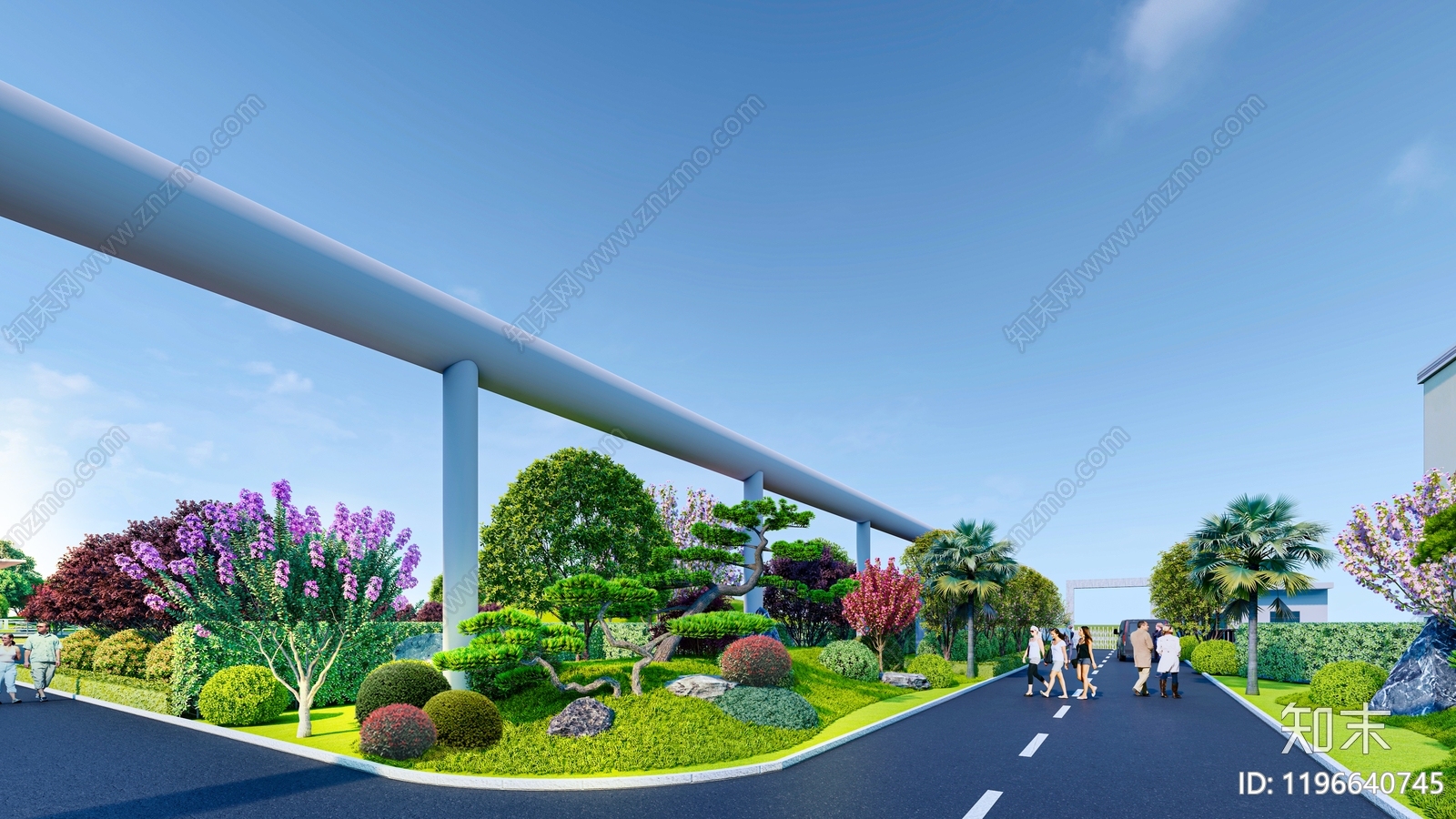 现代小区景观施工图下载【ID:1196640745】