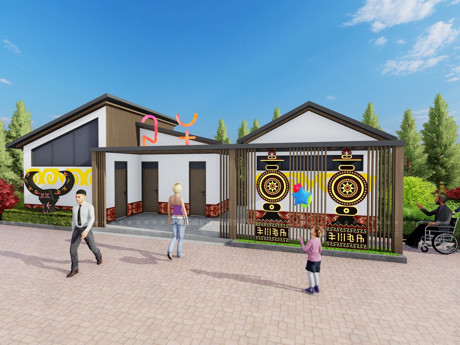 现代小公建SU模型下载【ID:1169171808】