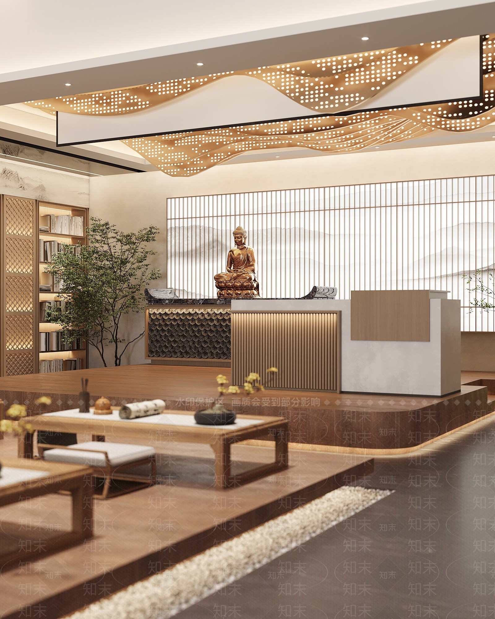 新中式中式其他商业空间3D模型下载【ID:1169172923】