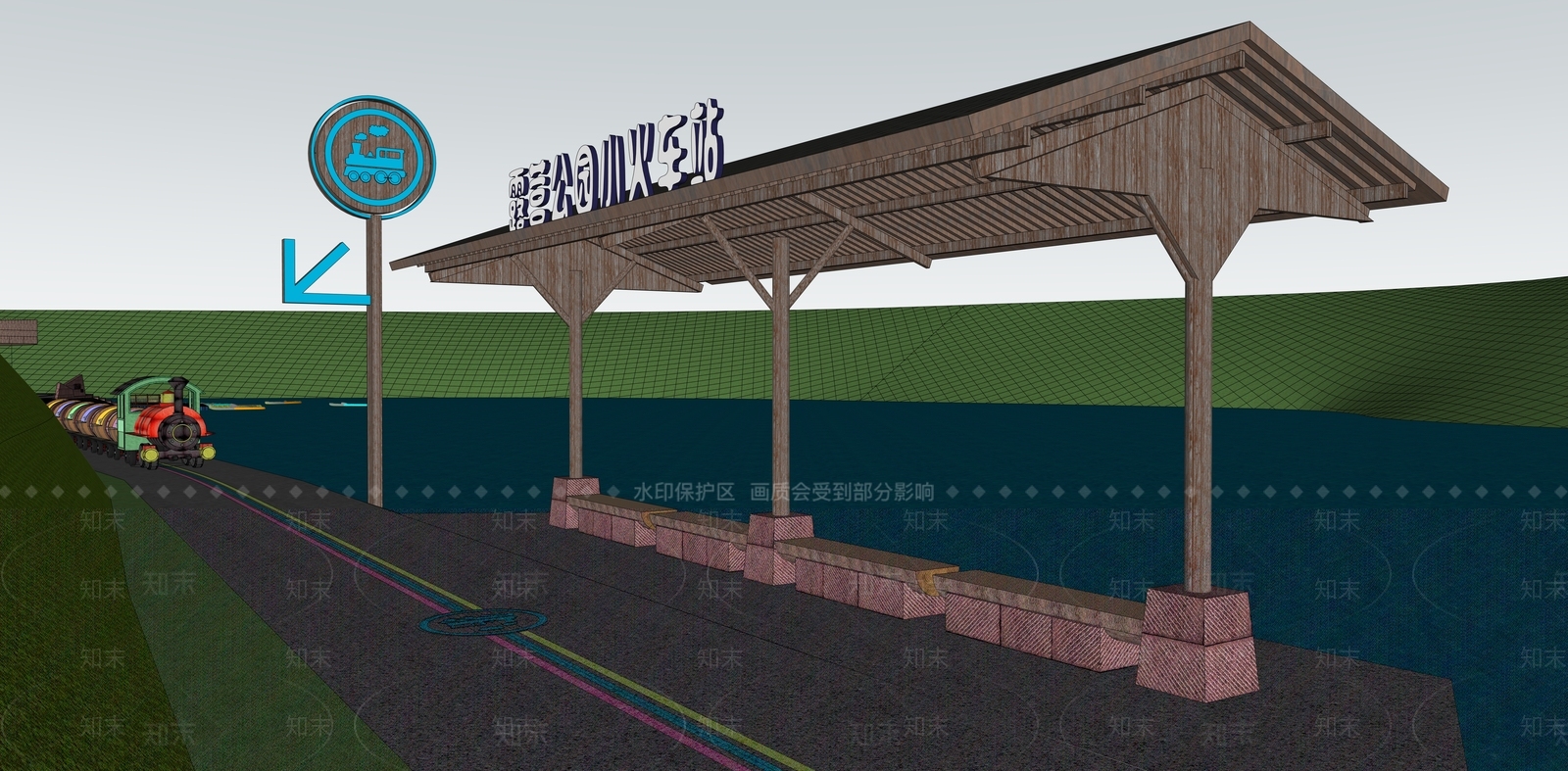 新中式营地SU模型下载【ID:1169181658】