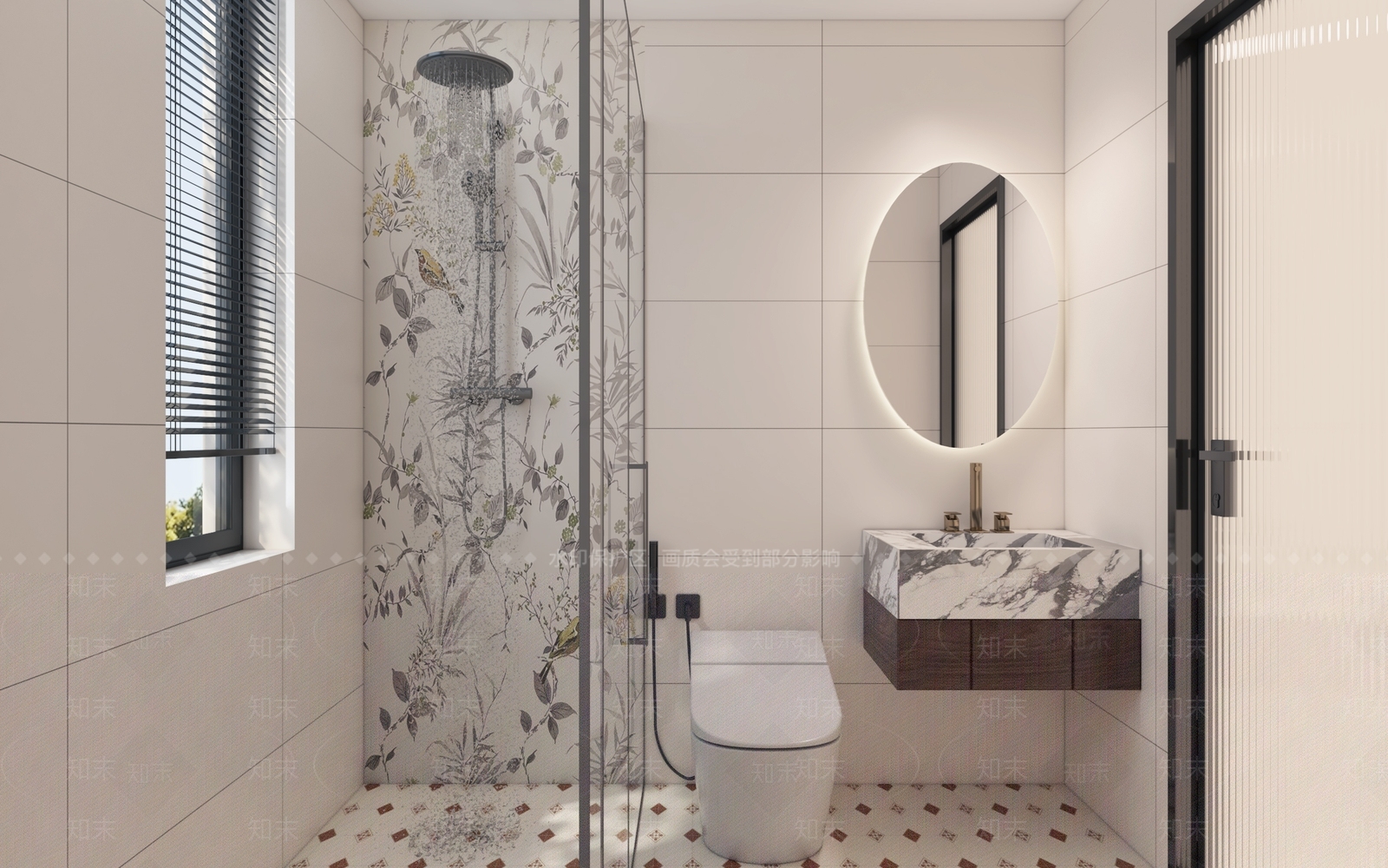 现代北欧卫生间3D模型下载【ID:1169189866】