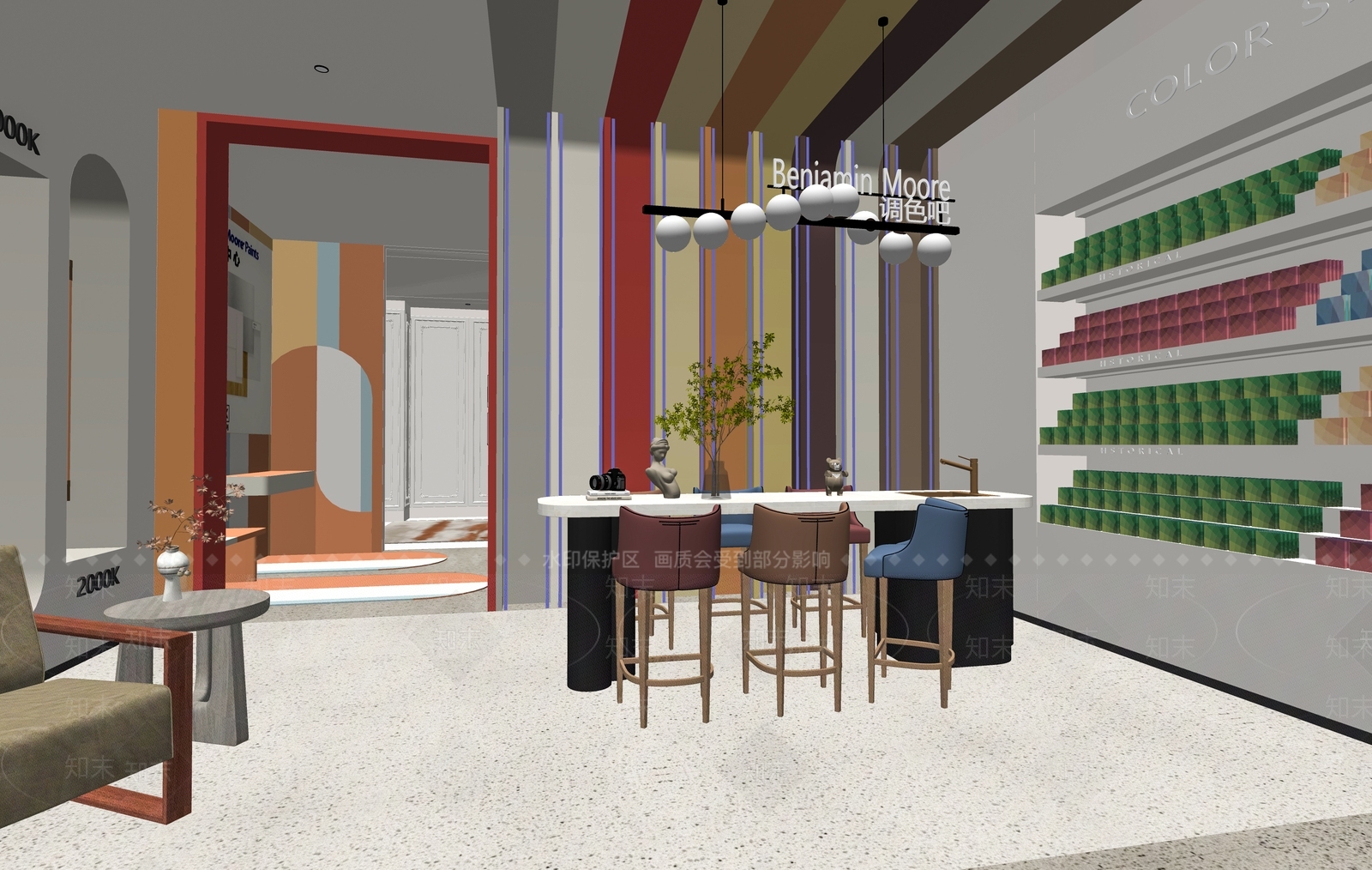 现代其他店铺SU模型下载【ID:1169189714】
