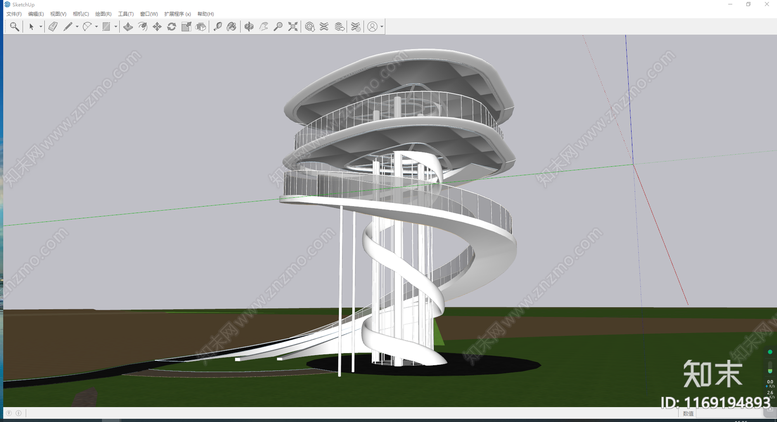 现代简约小公建SU模型下载【ID:1169194893】