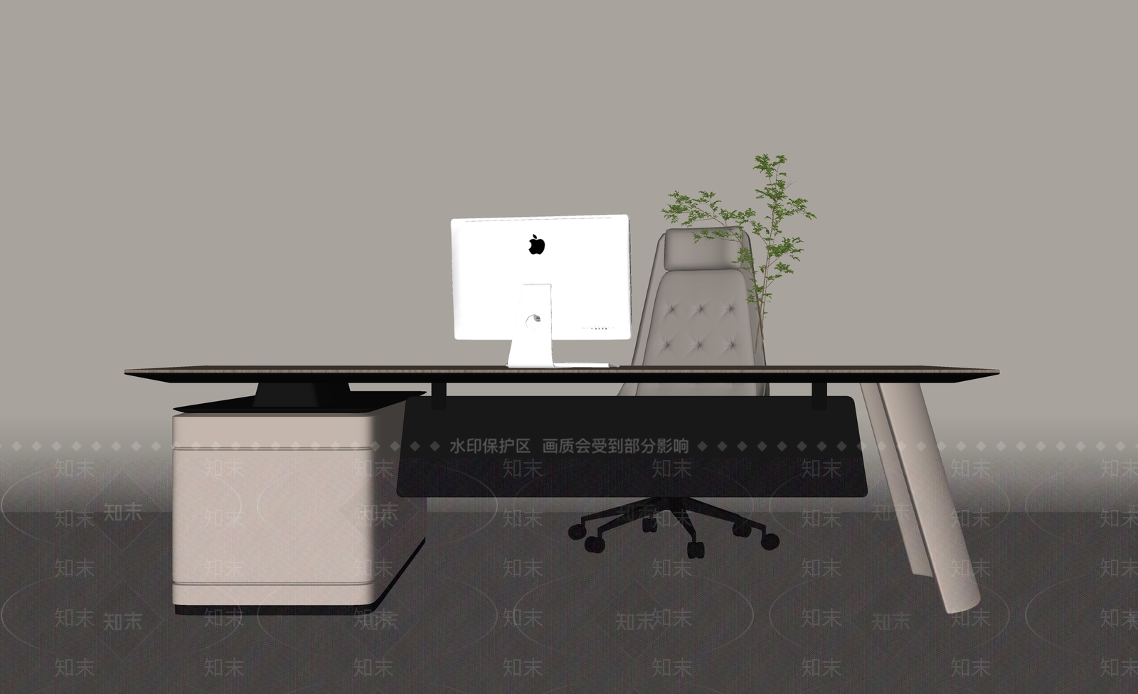 现代办公桌椅SU模型下载【ID:1169203827】