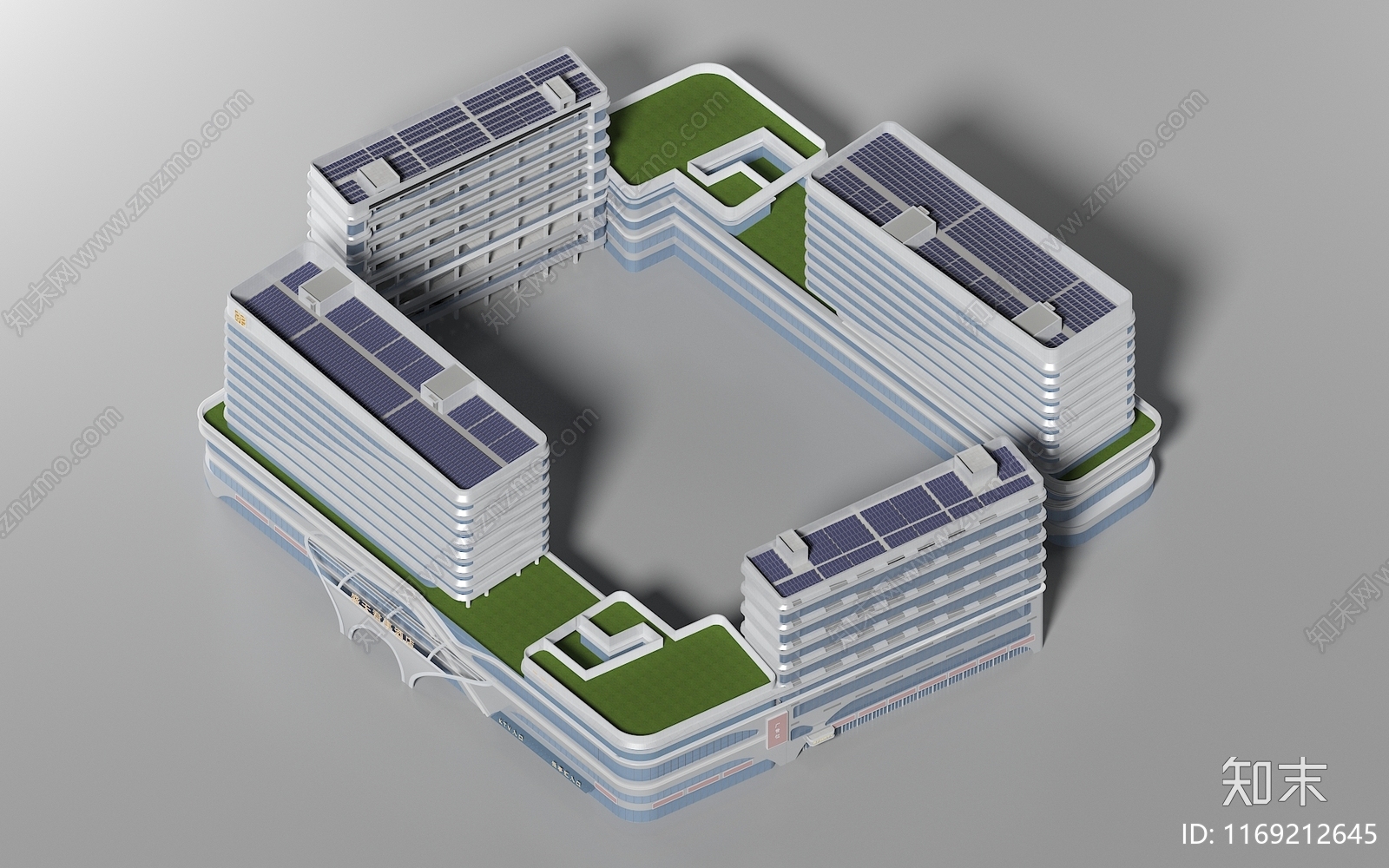 现代医院3D模型下载【ID:1169212645】