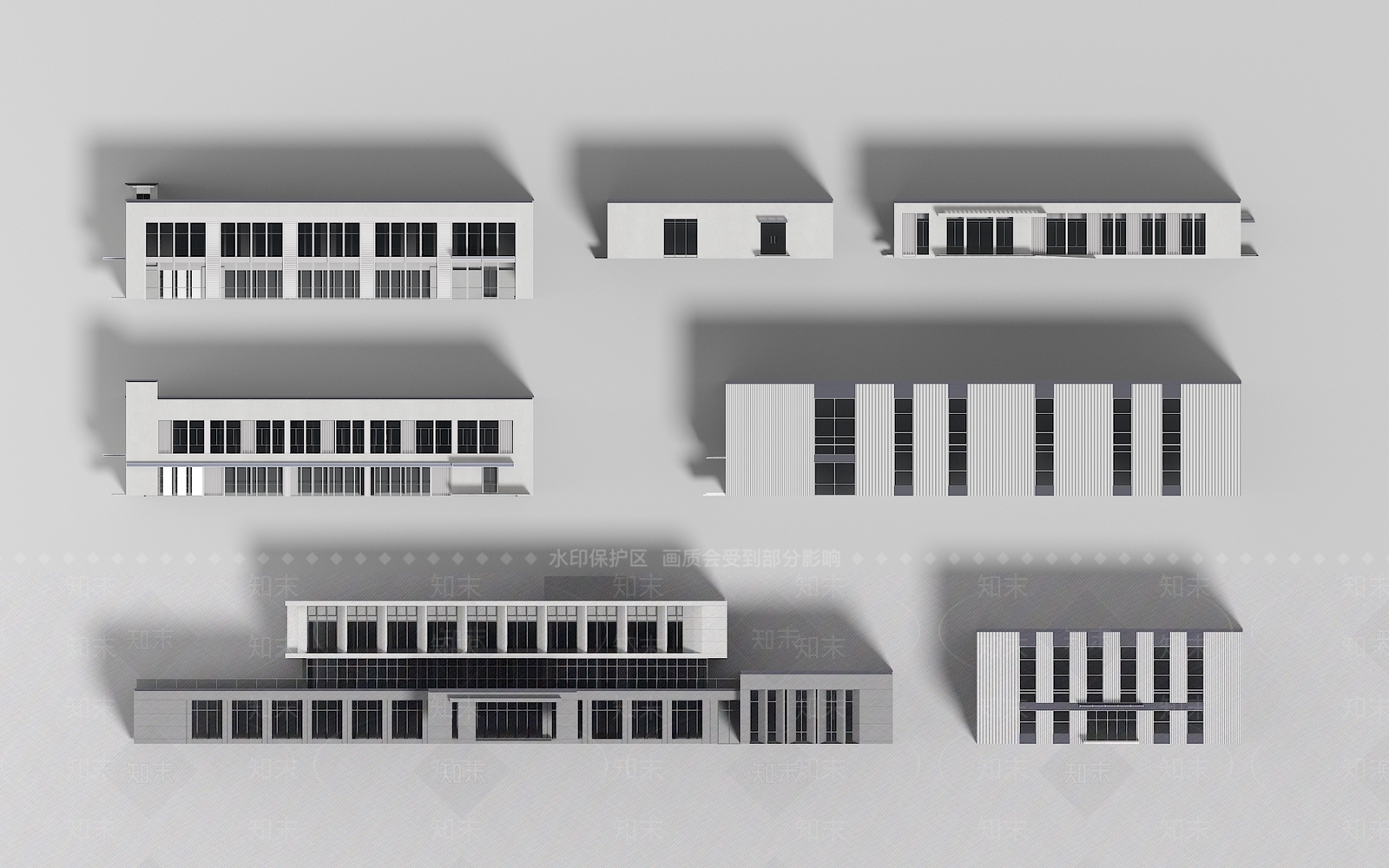 现代厂房3D模型下载【ID:1169212812】