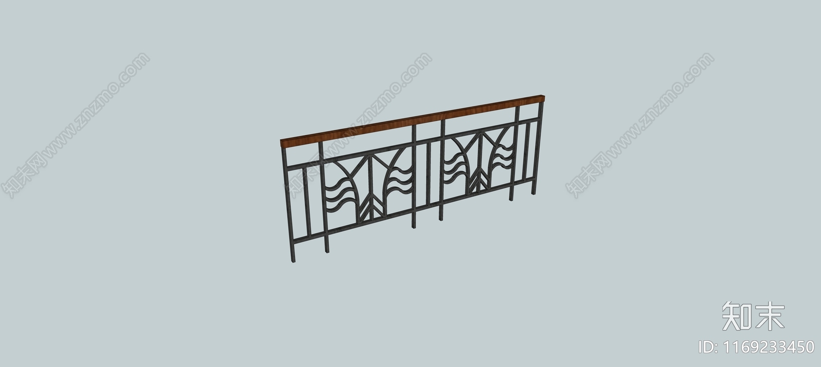 新中式围栏护栏SU模型下载【ID:1169233450】
