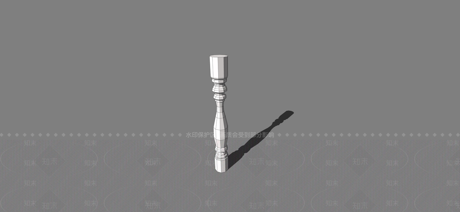 法式围栏护栏SU模型下载【ID:1169233646】