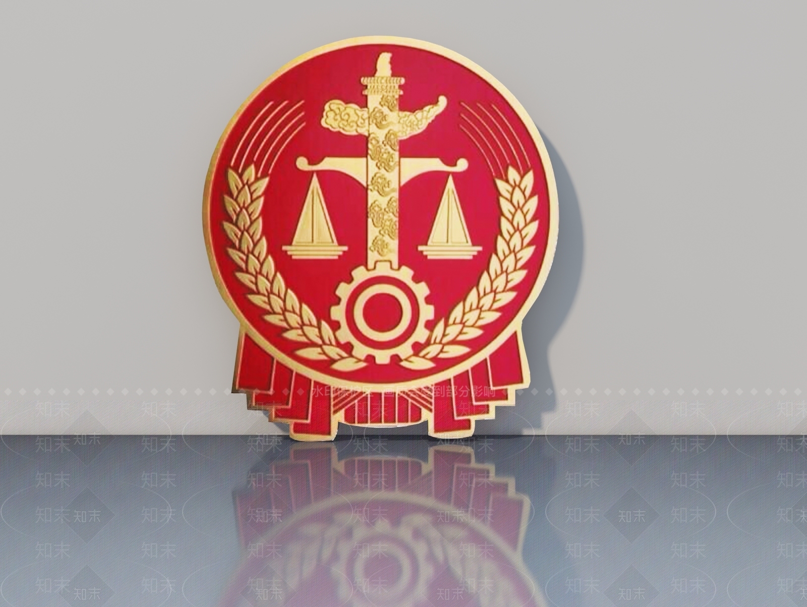 旗帜徽章3D模型下载【ID:1169236330】