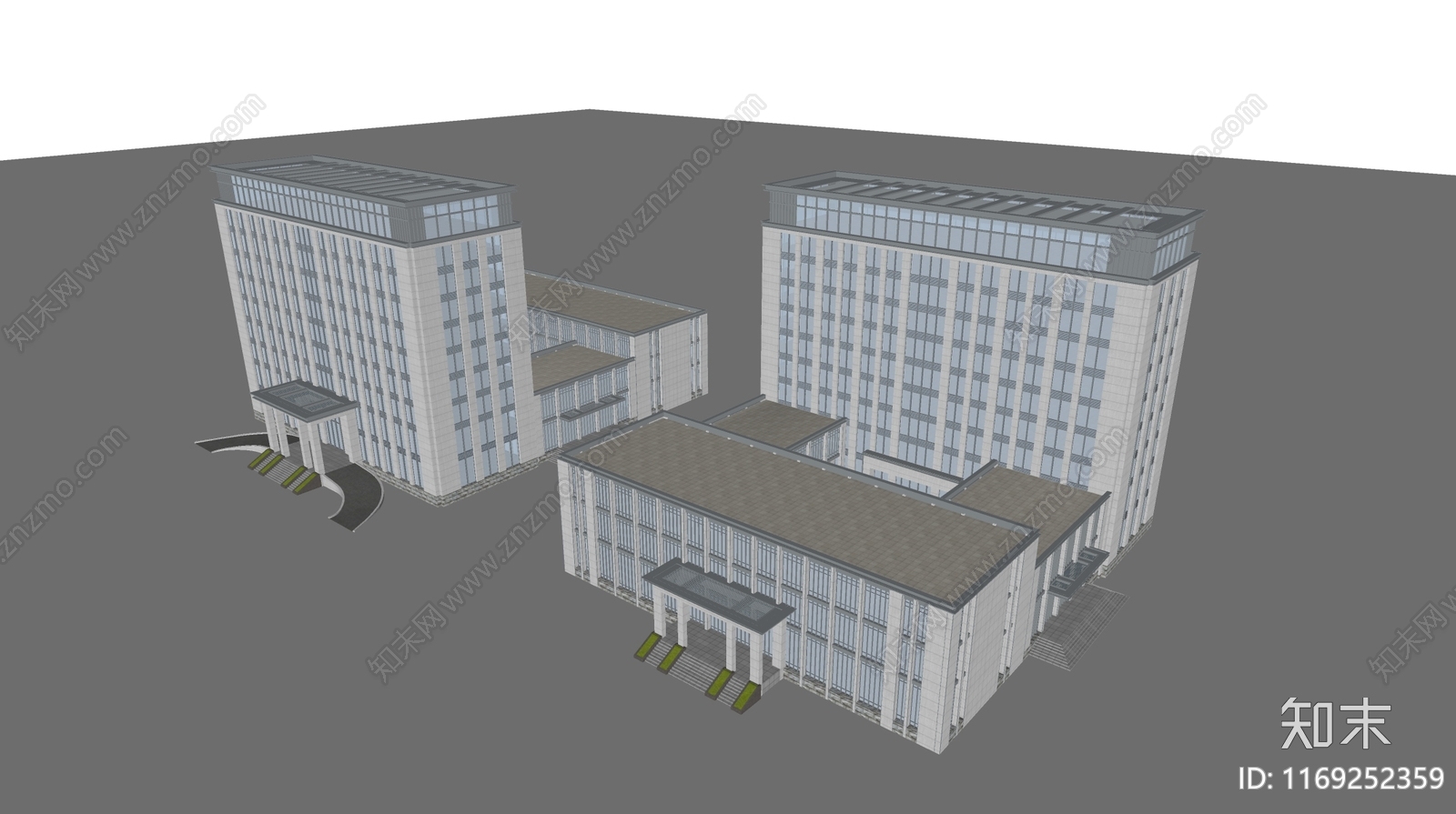现代办公楼SU模型下载【ID:1169252359】
