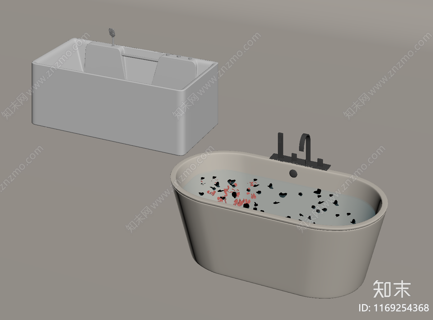 浴缸SU模型下载【ID:1169254368】