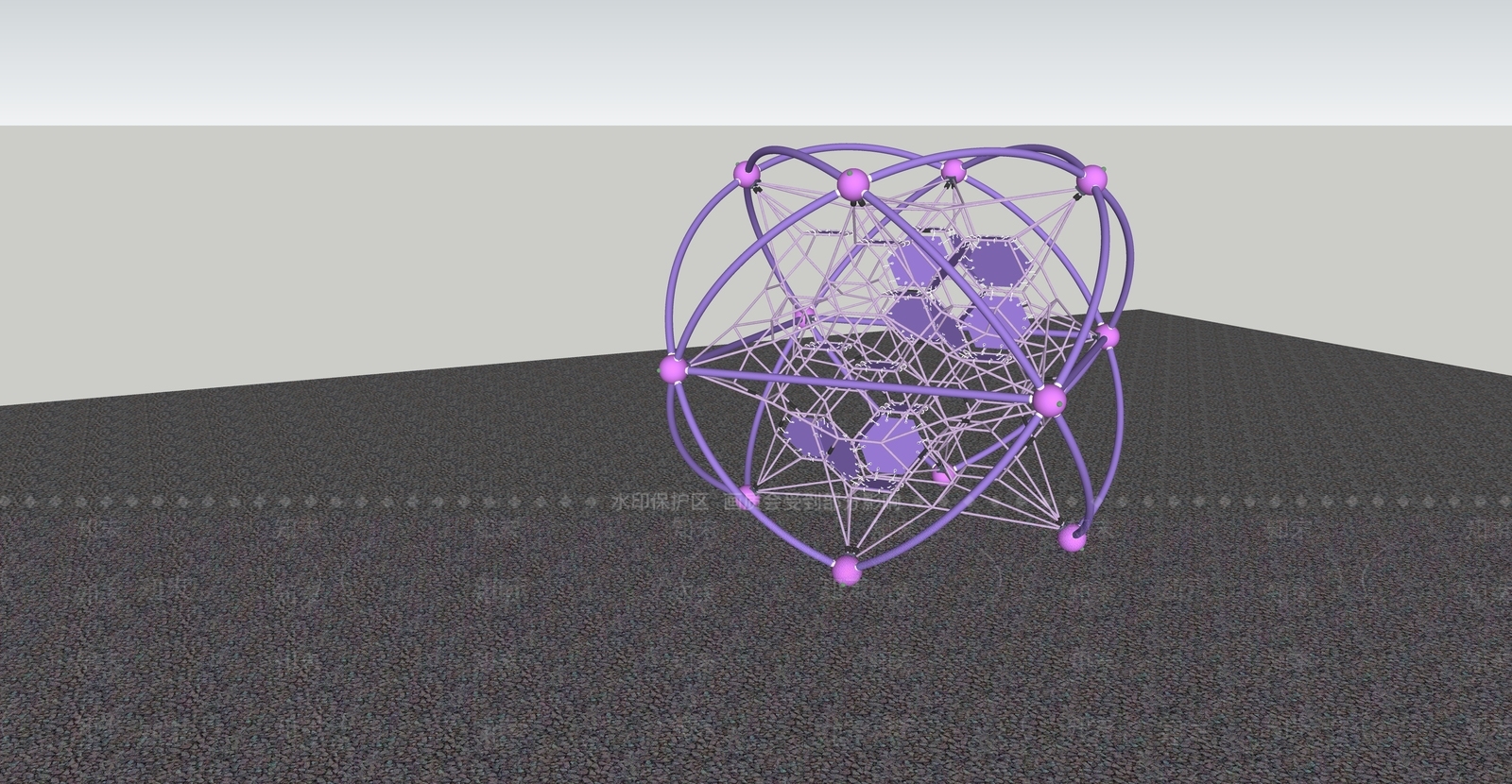 现代儿童游乐区SU模型下载【ID:1169258618】