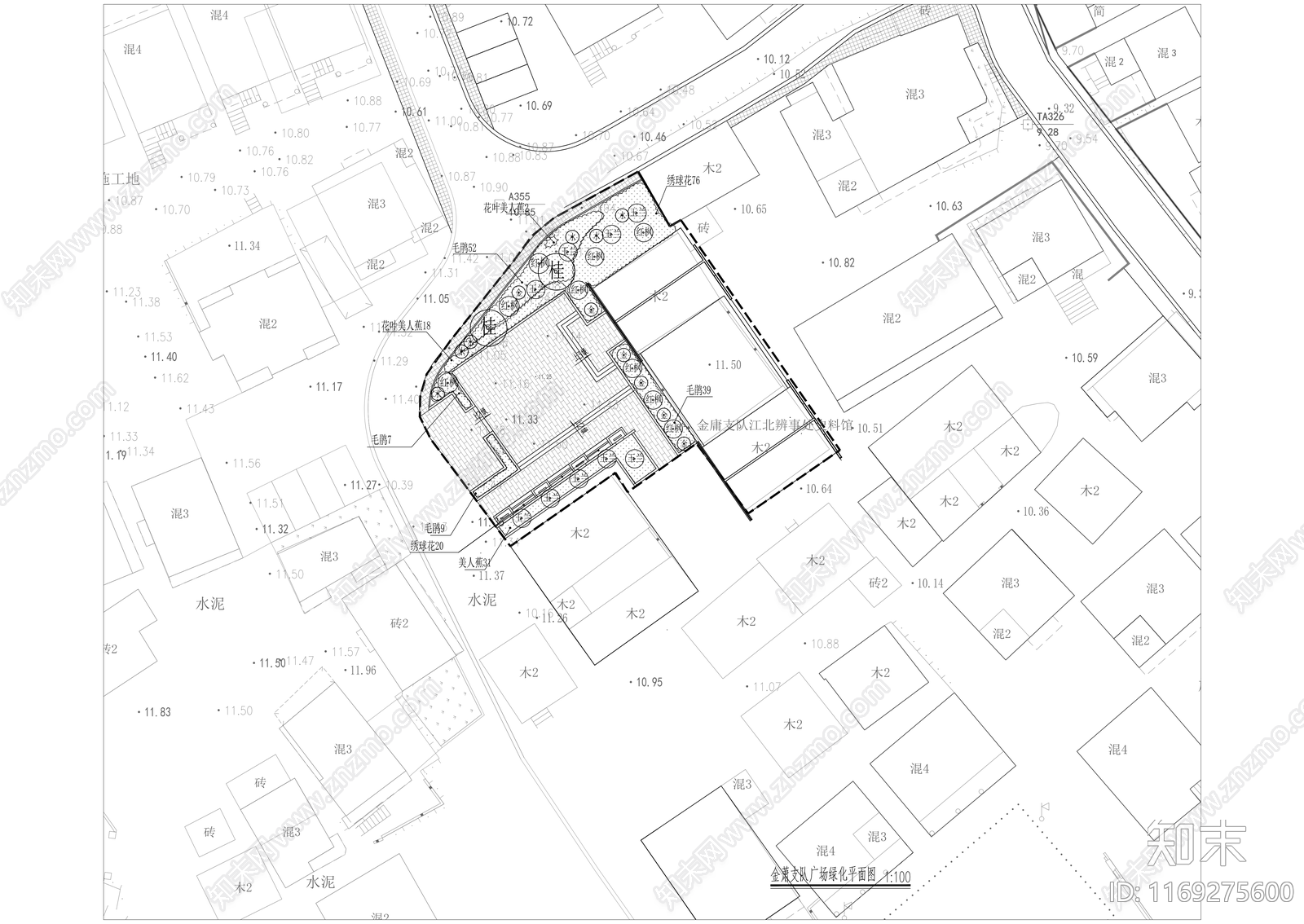 现代公园景观cad施工图下载【ID:1169275600】