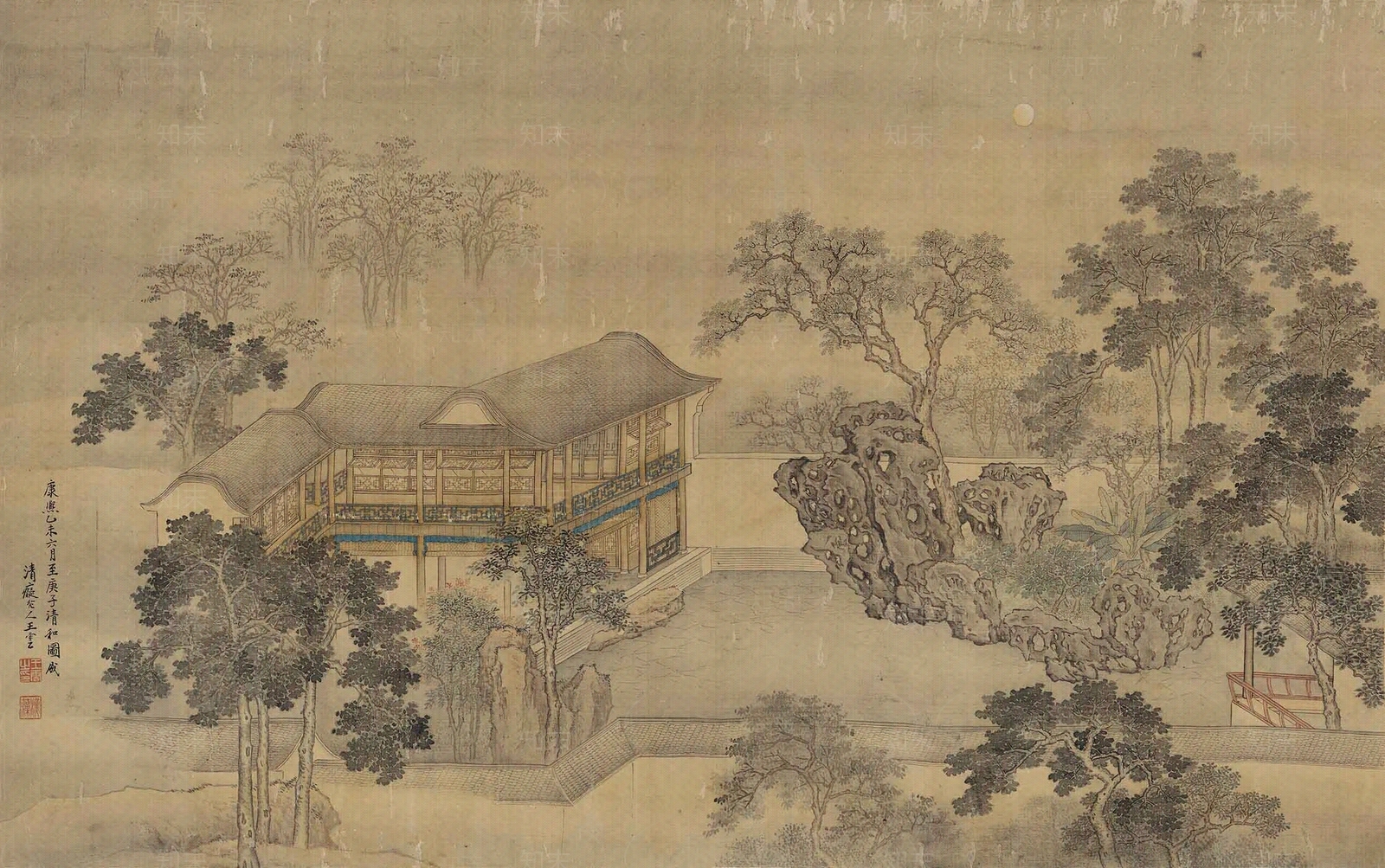山水画高清贴图材质