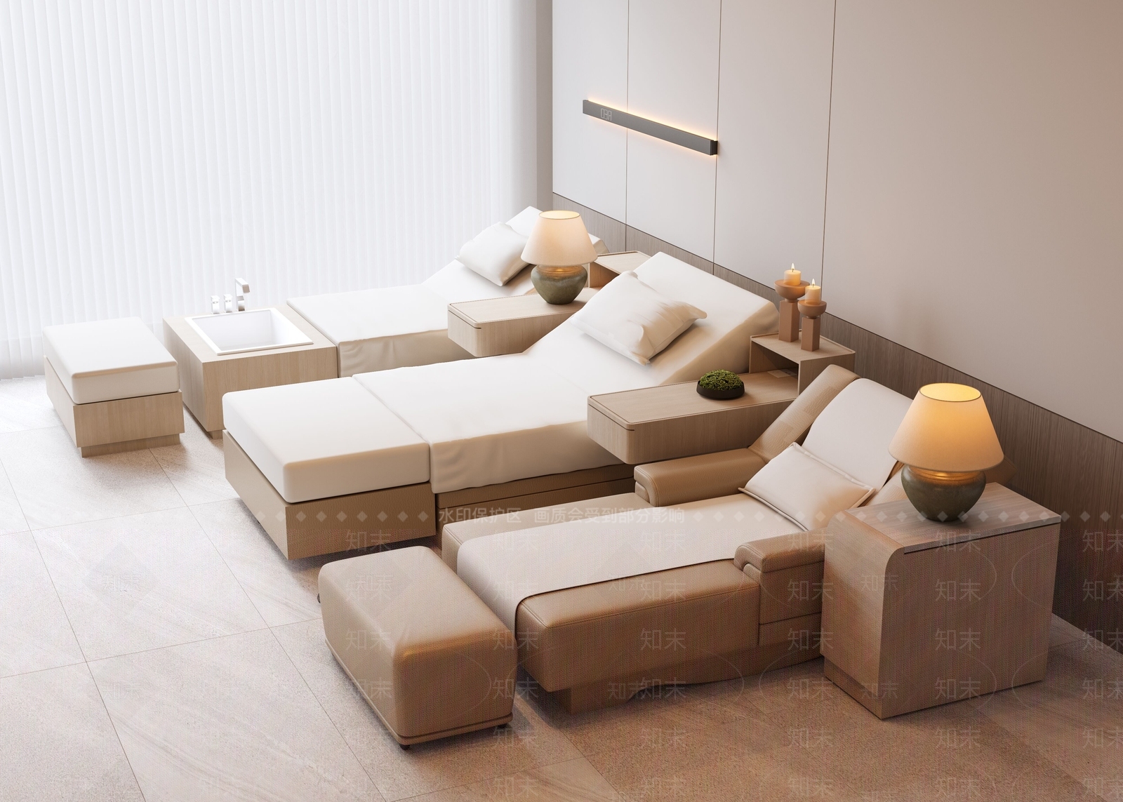 现代足浴店3D模型下载【ID:1169278372】