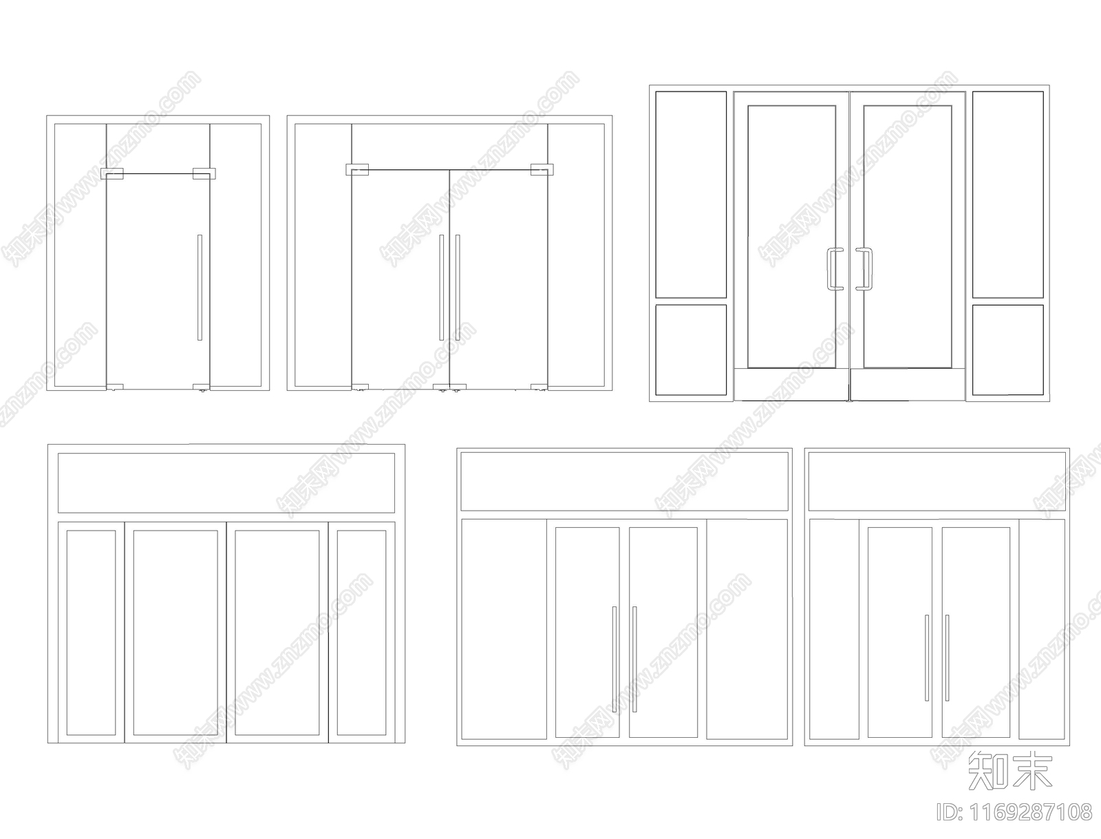 现代门cad施工图下载【ID:1169287108】