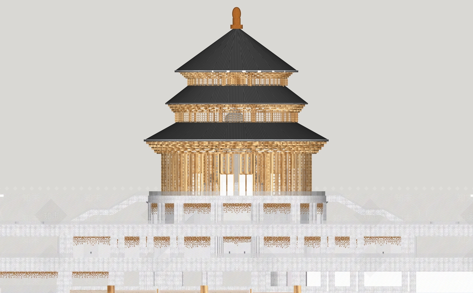 新中式其他文化场馆SU模型下载【ID:1169289618】