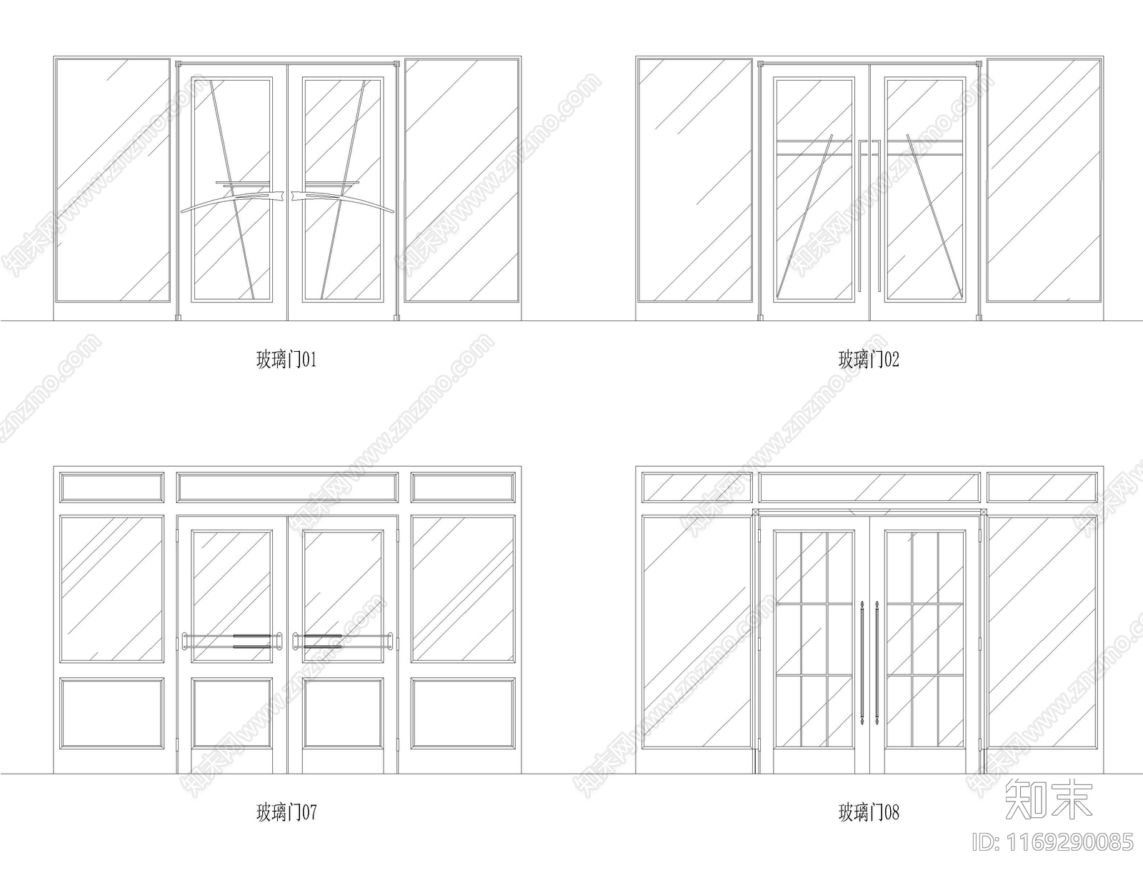 现代门cad施工图下载【ID:1169290085】