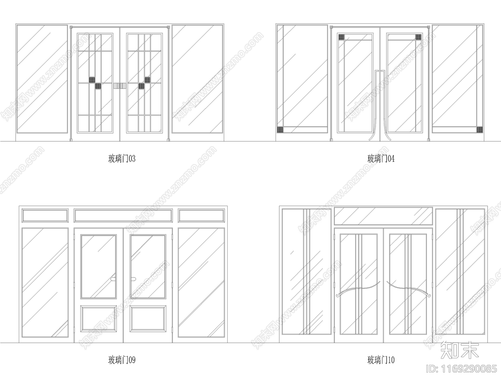 现代门cad施工图下载【ID:1169290085】